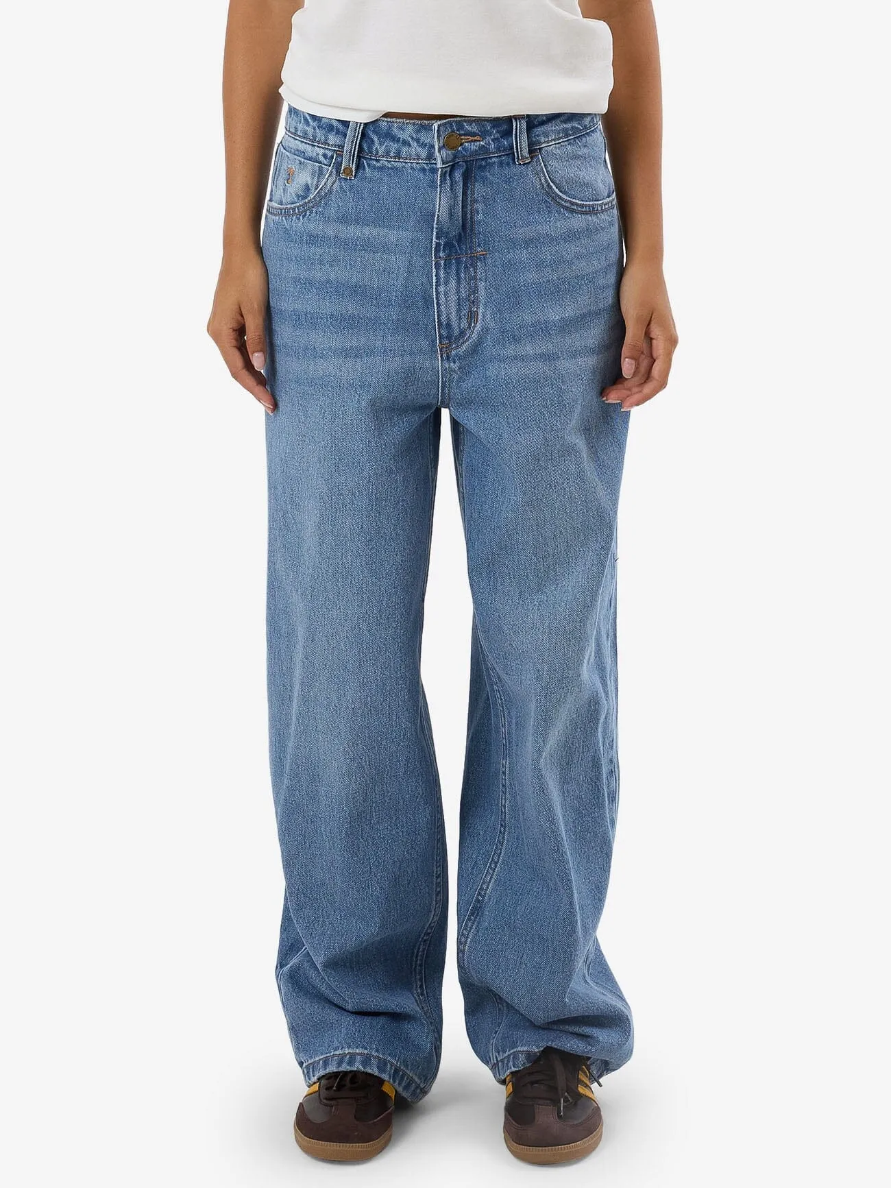Tony Low Rise Big Baggy Jean - Dark Dust Blue sold by Thrills product image thumbnail 2