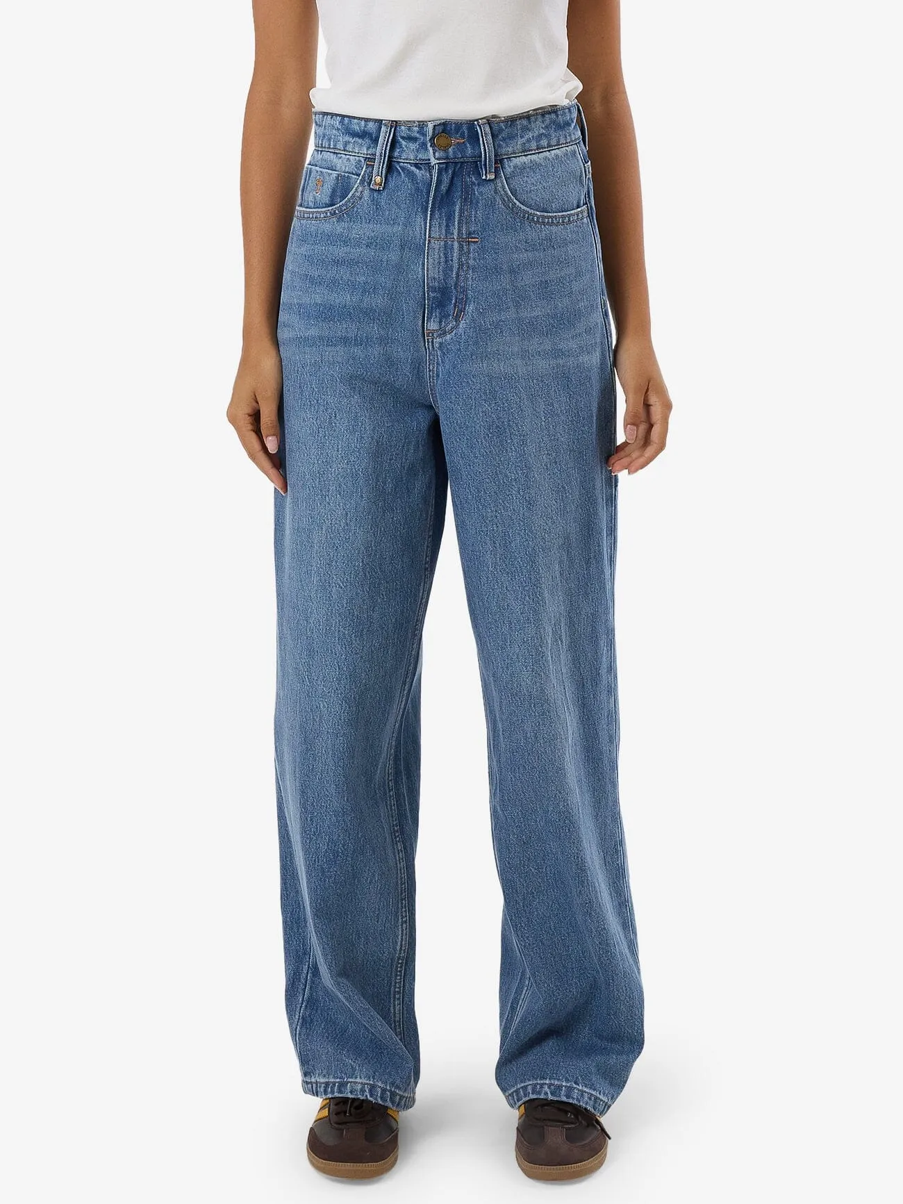Billie High Rise Baggy Jean - Dark Dust Blue sold by Thrills product image thumbnail 2
