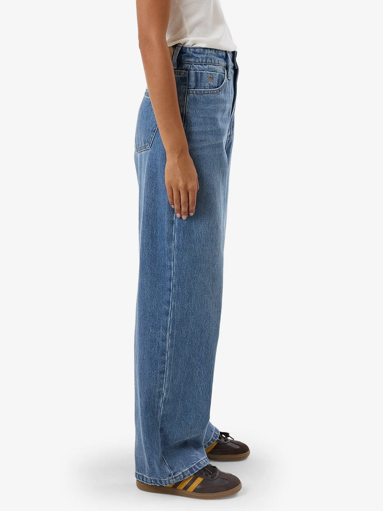 Billie High Rise Baggy Jean - Dark Dust Blue sold by Thrills product image thumbnail 5