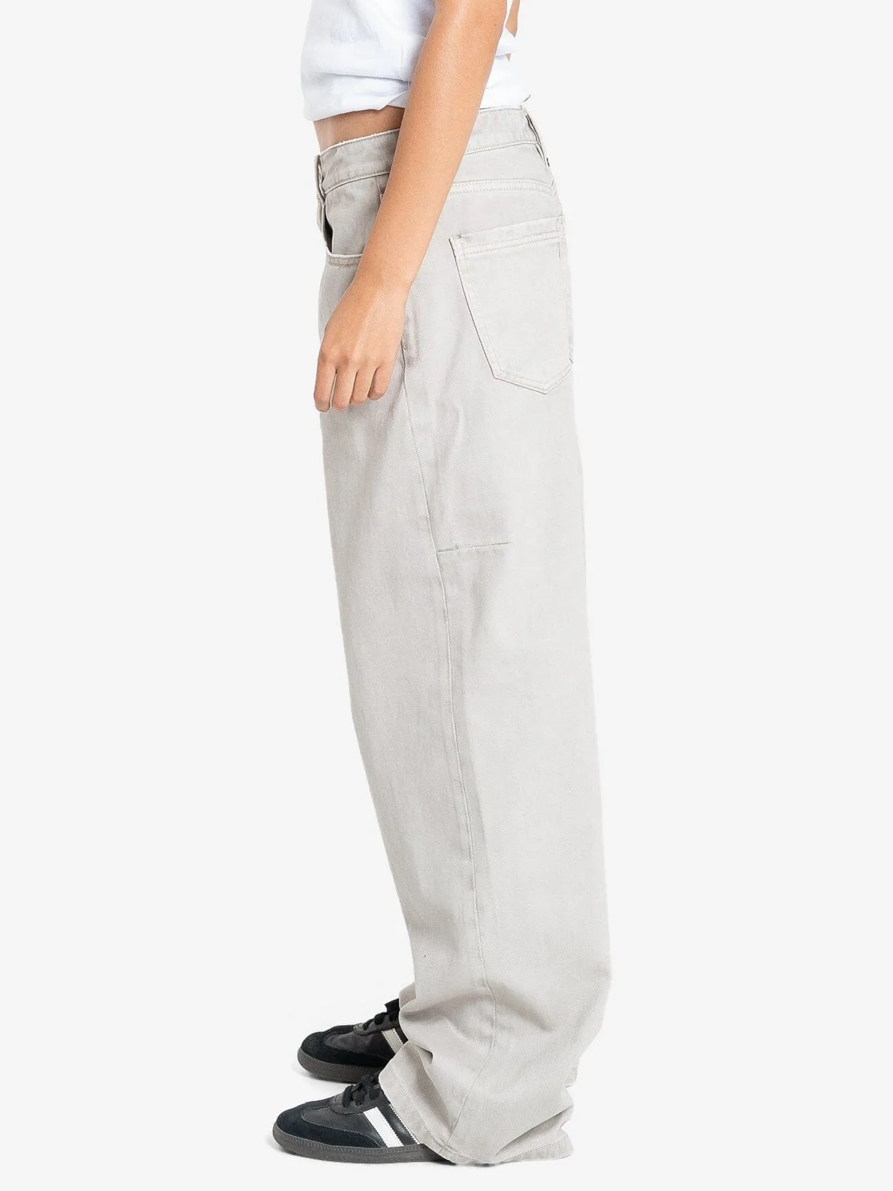 Tony Low Rise Big Baggy Jean - Oyster Grey sold by Thrills product image thumbnail 4