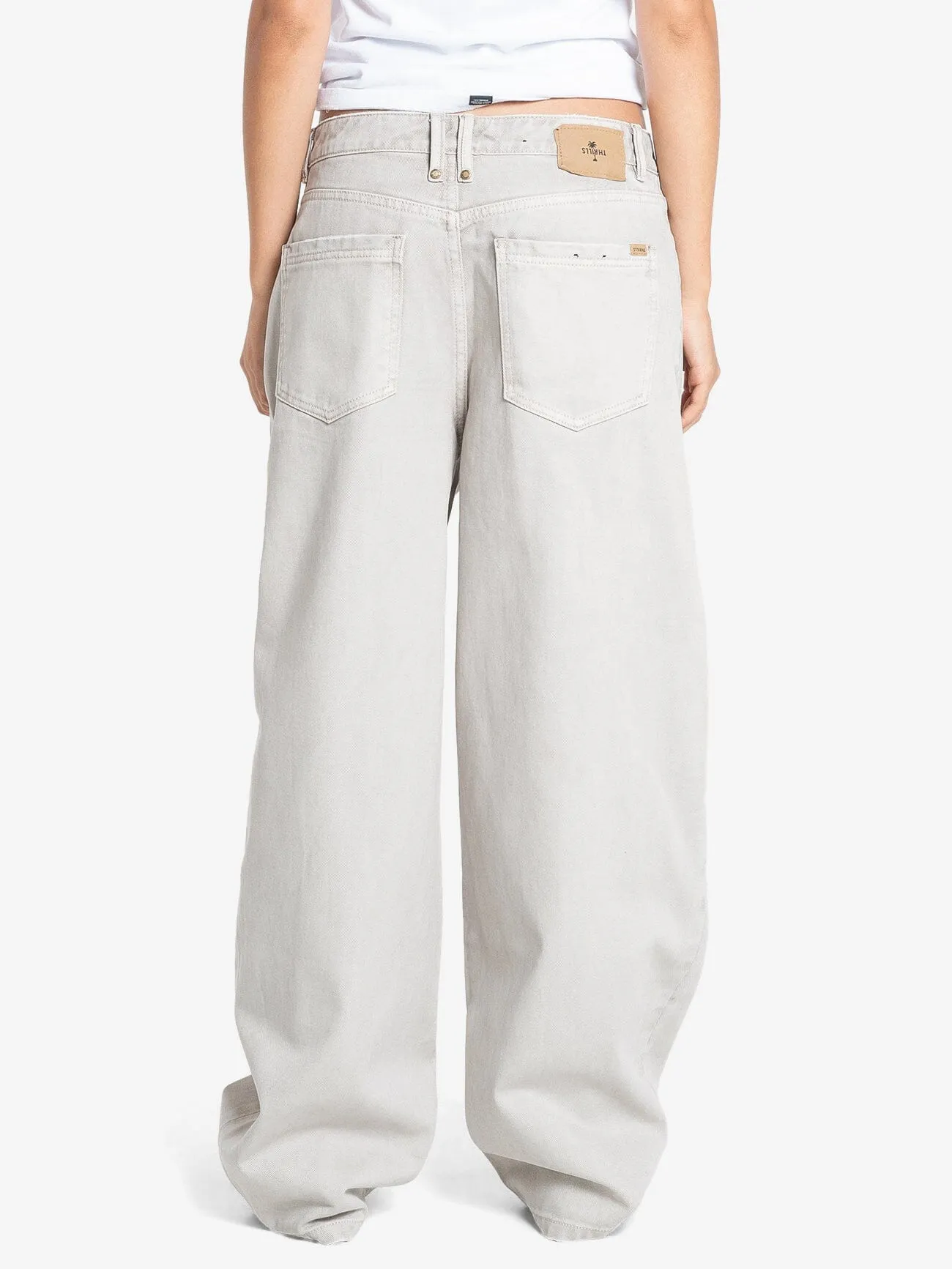 Tony Low Rise Big Baggy Jean - Oyster Grey sold by Thrills product image thumbnail 3