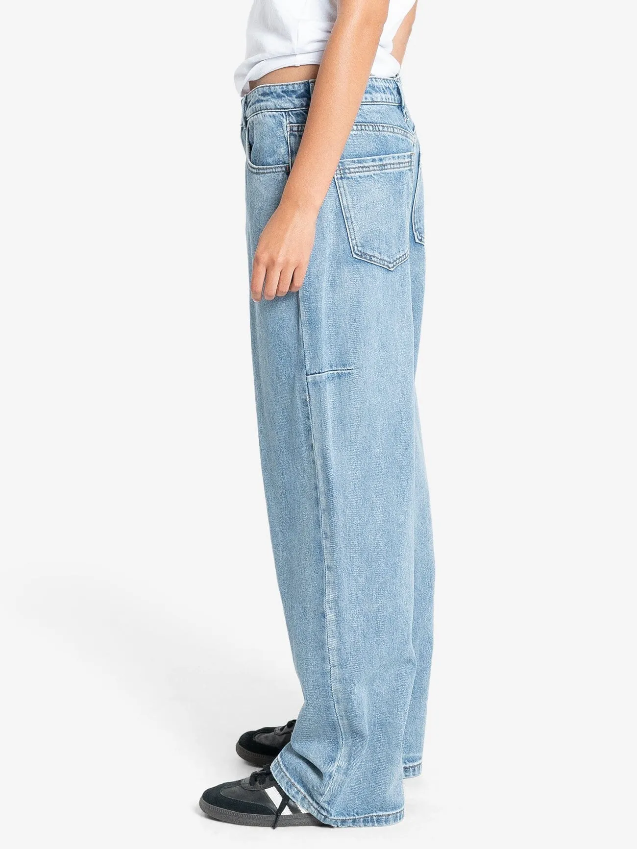 Tony Low Rise Big Baggy Jean - Vintage Timeworn Blue sold by Thrills product image thumbnail 4
