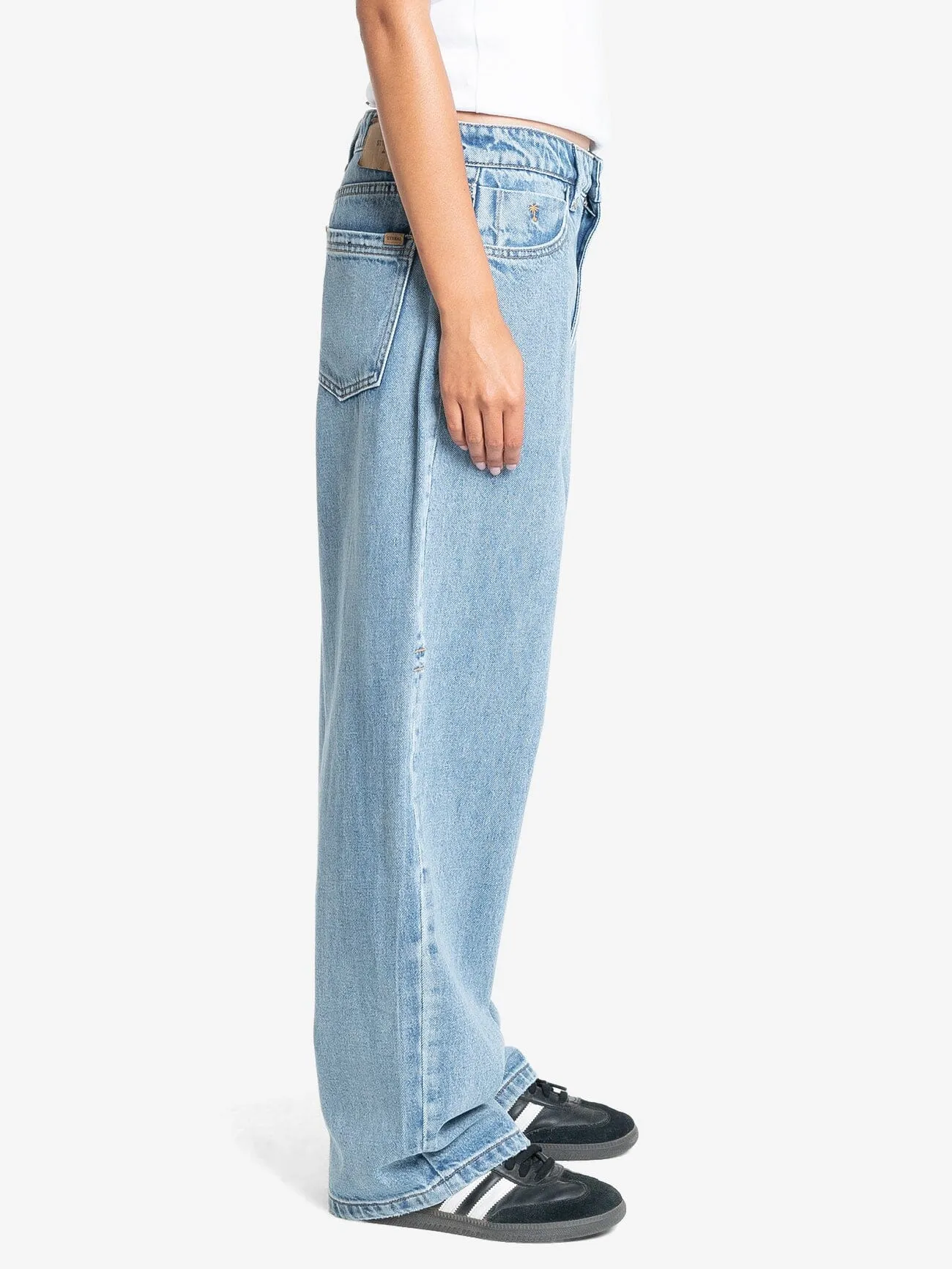 Tony Low Rise Big Baggy Jean - Vintage Timeworn Blue sold by Thrills product image thumbnail 5