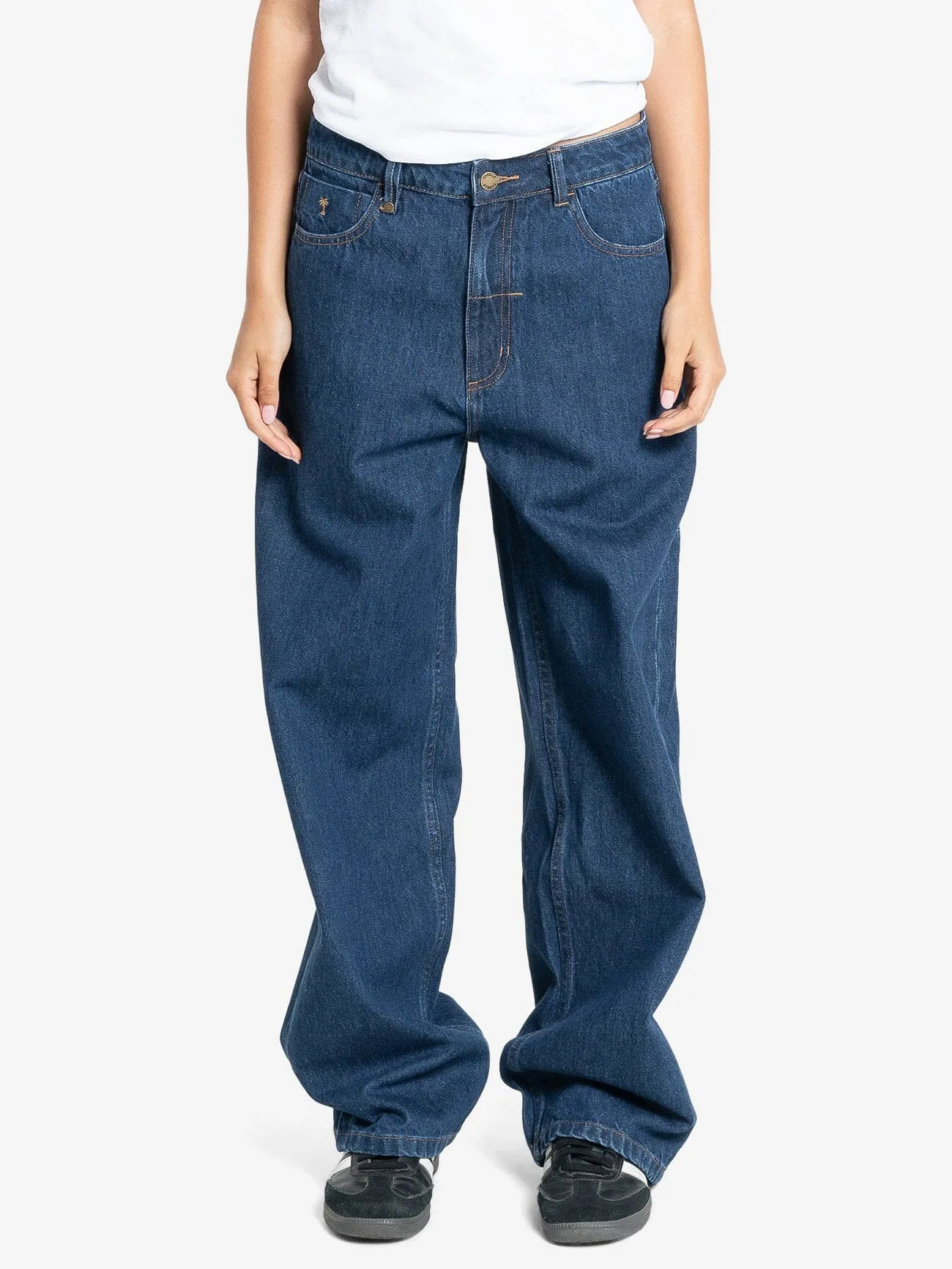 Tony Low Rise Big Baggy Jean - Double Indigo Rinse sold by Thrills product image thumbnail 2
