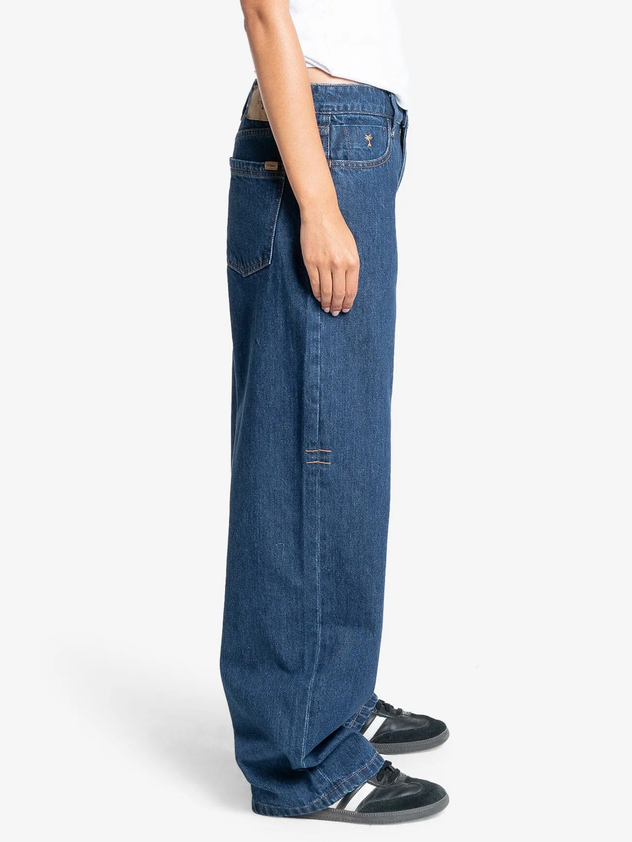 Tony Low Rise Big Baggy Jean - Double Indigo Rinse sold by Thrills product image thumbnail 5
