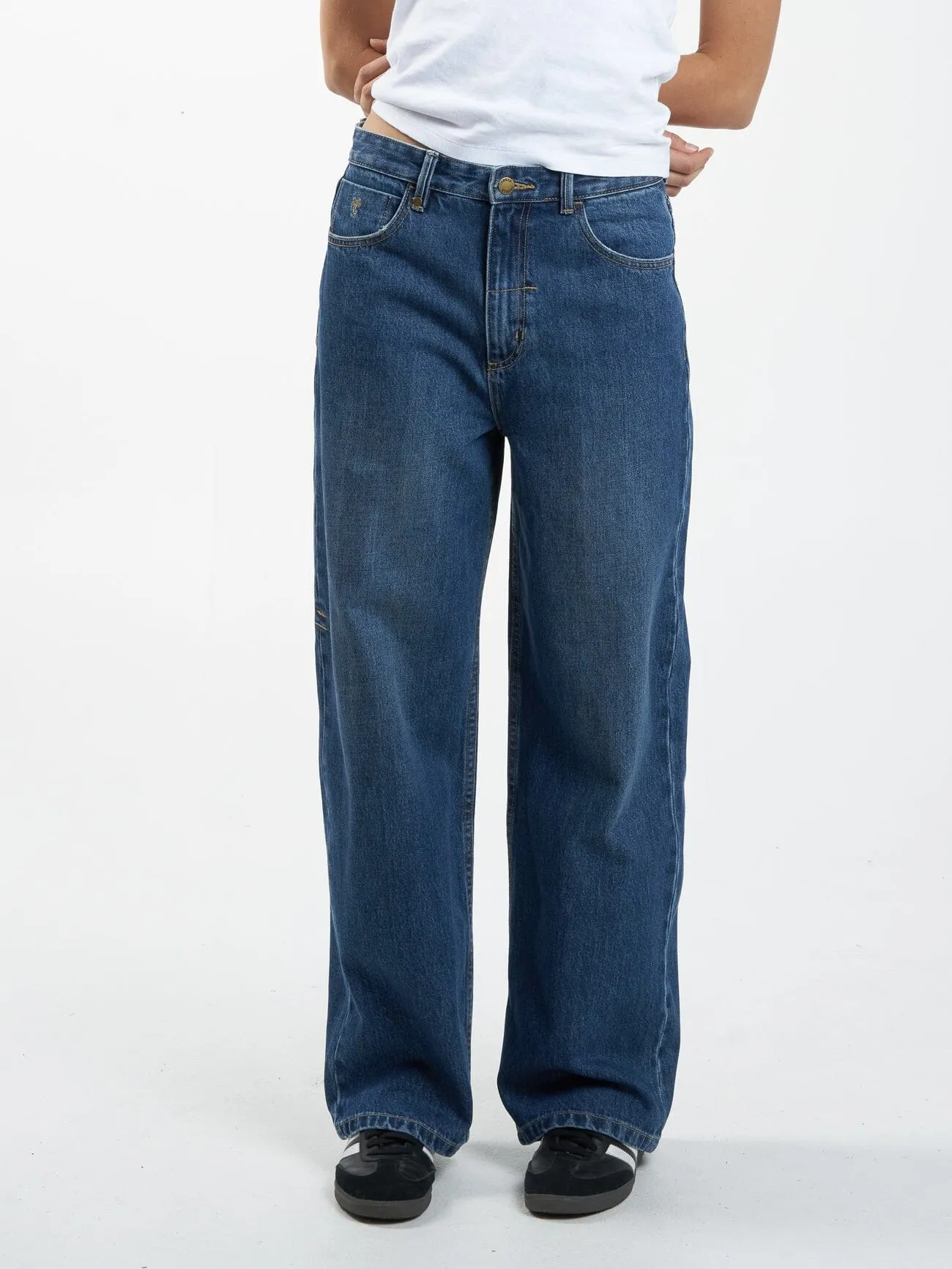 Tony Low Rise Big Baggy Jean - Roadhouse Blue sold by Thrills product image thumbnail 3