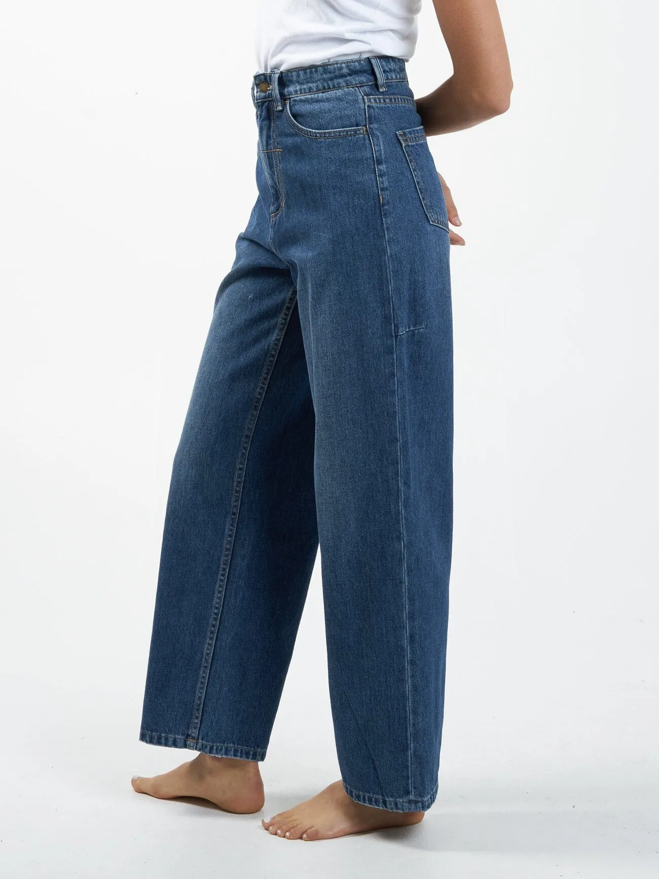 Billie High Rise Baggy Jean - Roadhouse Blue sold by Thrills product image thumbnail 5