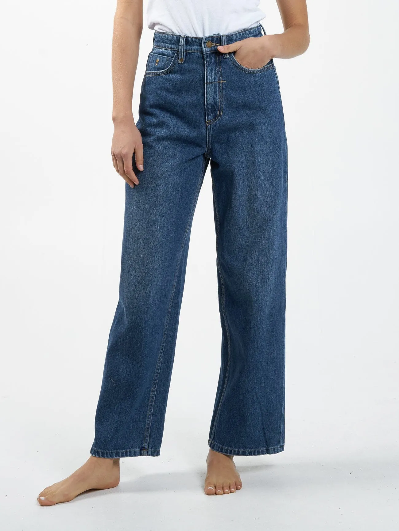 Billie High Rise Baggy Jean - Roadhouse Blue sold by Thrills product image thumbnail 3
