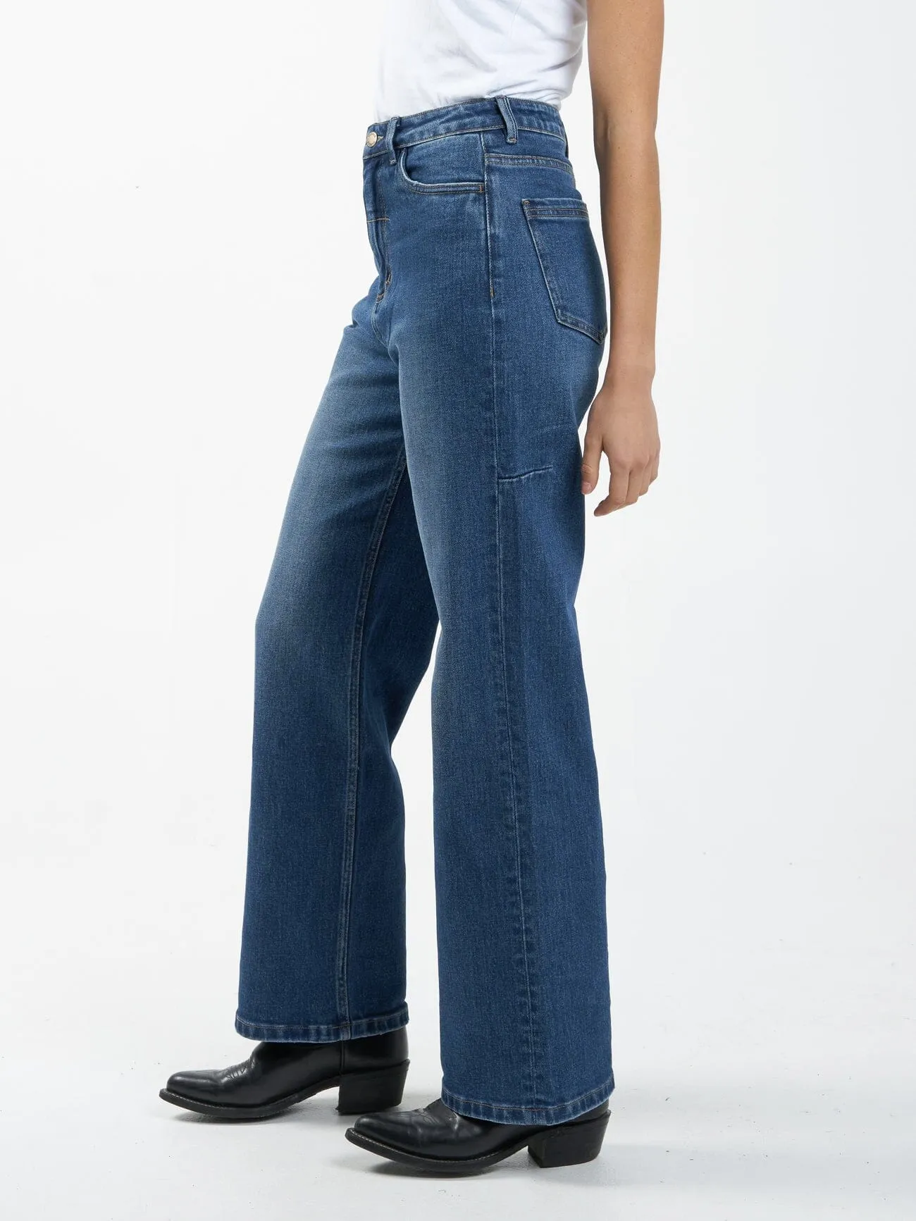 Cherry High Rise Stretch Jean - Roadhouse Blue sold by Thrills product image thumbnail 3