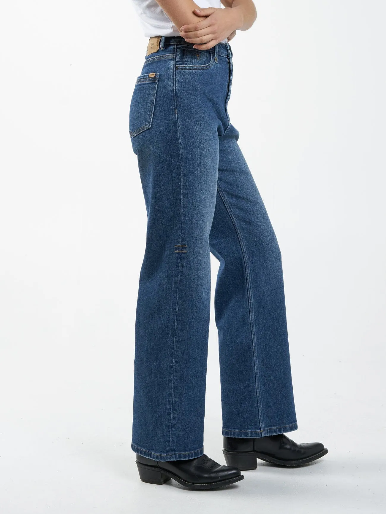Cherry High Rise Stretch Jean - Roadhouse Blue sold by Thrills product image thumbnail 4