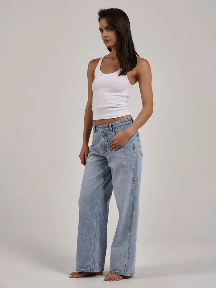Billie Low Rise Baggy Jean - Ash Blue sold by Thrills