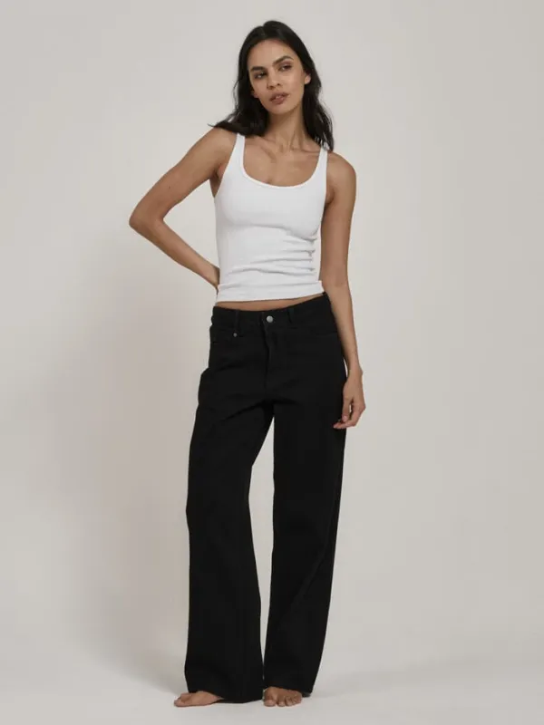 Billie Low Rise Baggy Jean - Black Rinse sold by Thrills