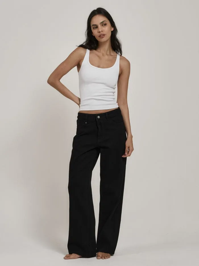Billie Low Rise Baggy Jean - Black Rinse sold by Thrills