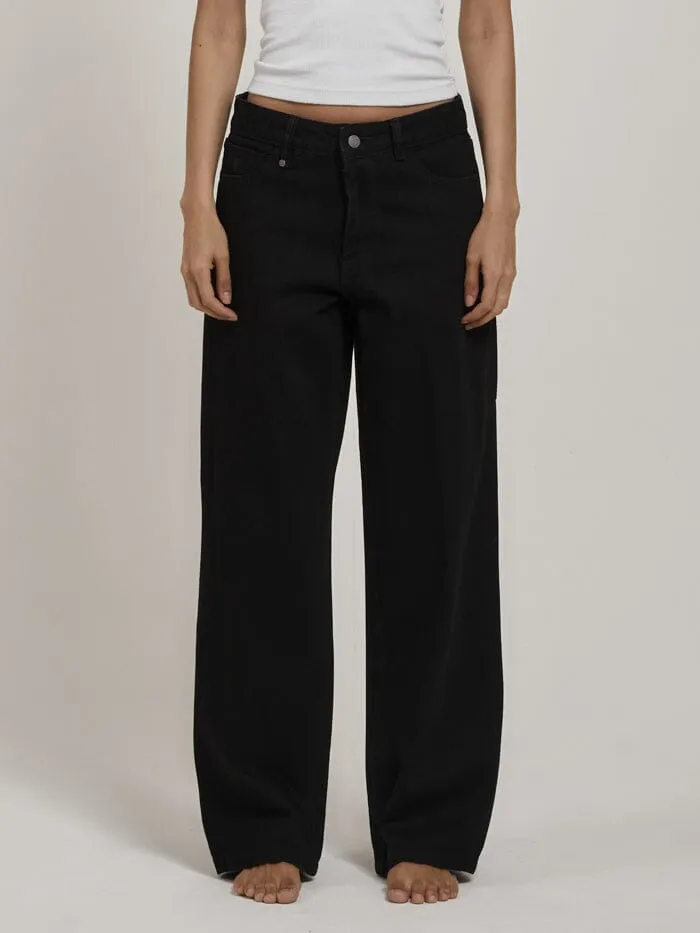 Billie Low Rise Baggy Jean - Black Rinse sold by Thrills product image thumbnail 4