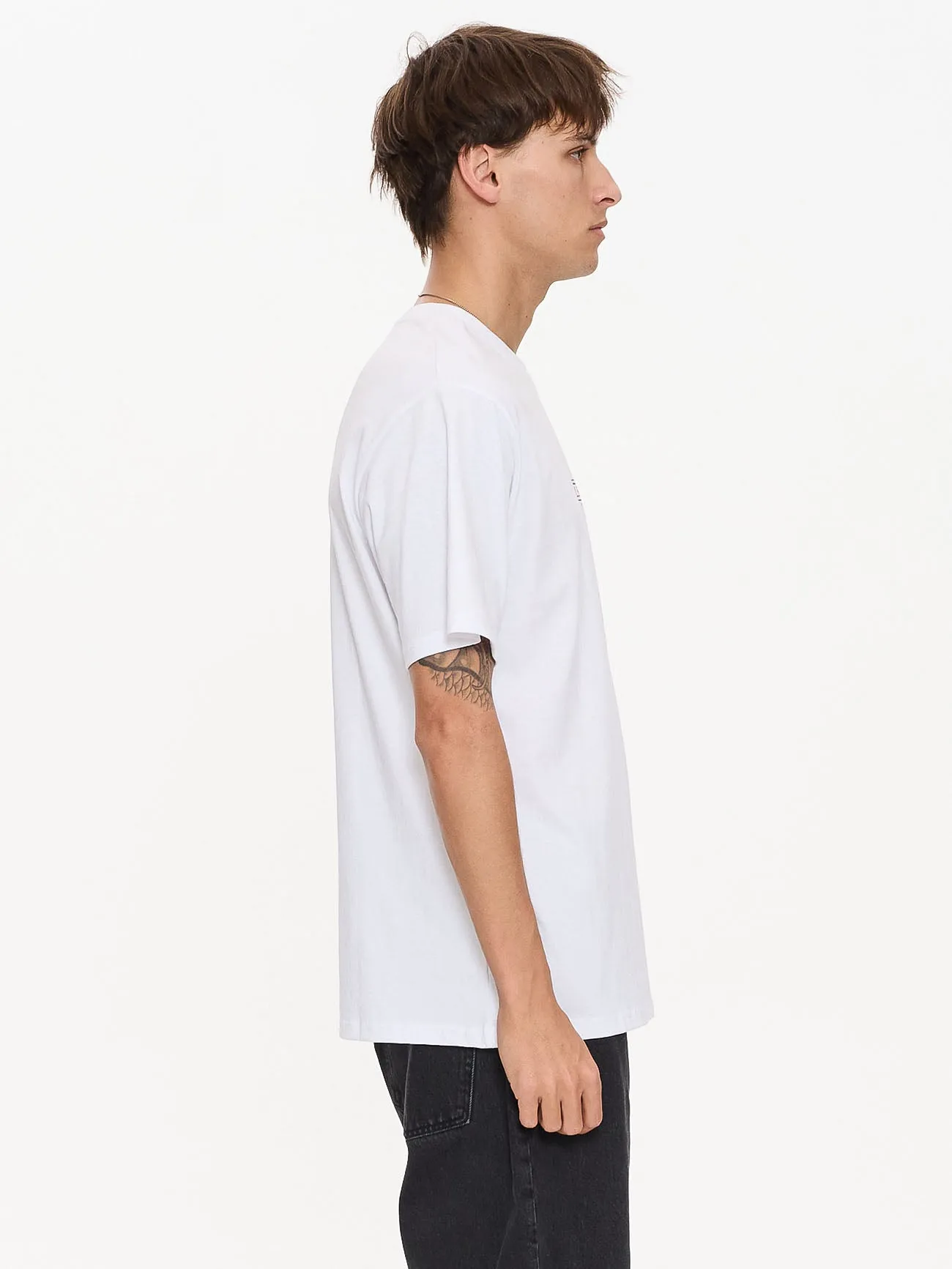 Not Permitted Merch Fit Tee - White sold by Thrills product image thumbnail 4