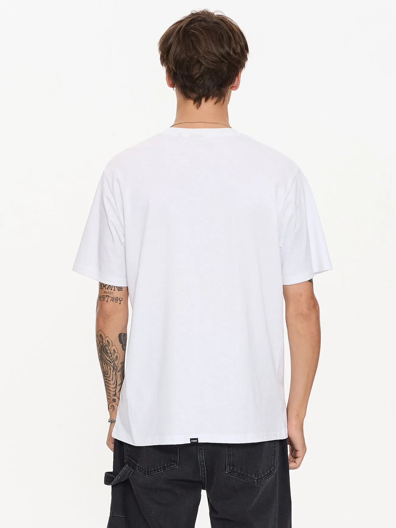 Not Permitted Merch Fit Tee - White sold by Thrills product image thumbnail 2