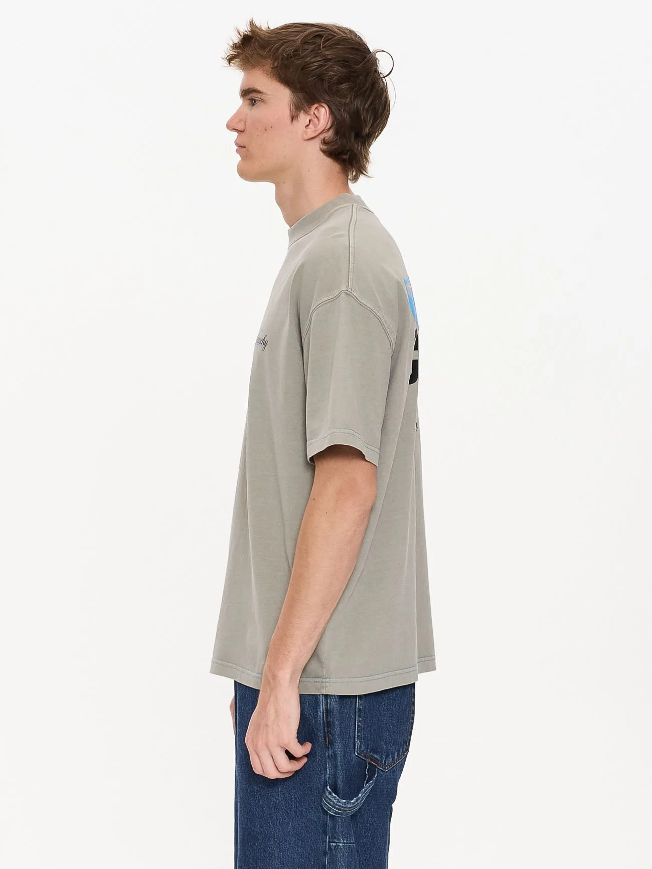 Total Anarchy Box Fit Oversize Short Tee - Fog sold by Thrills product image thumbnail 4