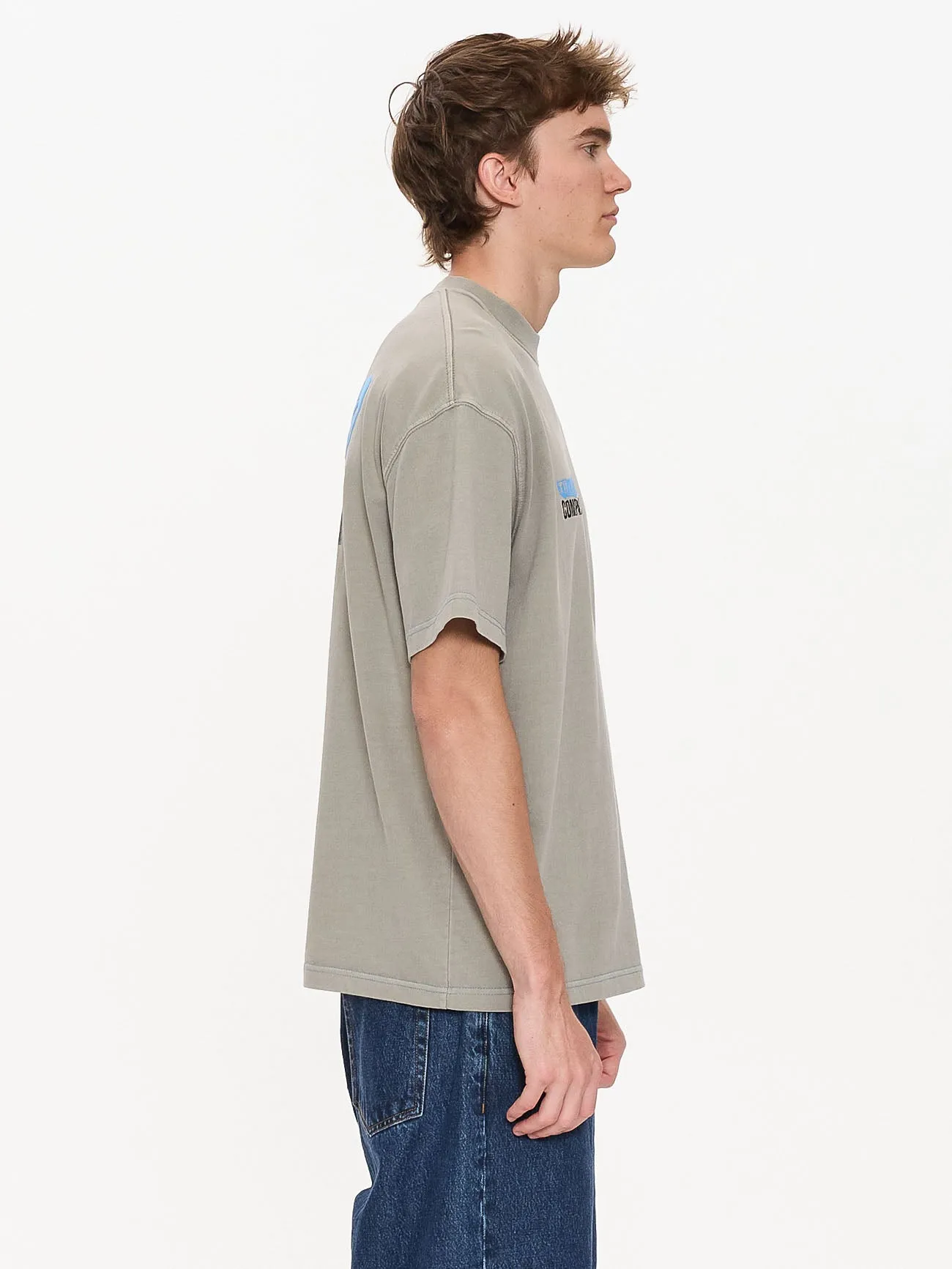 Total Anarchy Box Fit Oversize Short Tee - Fog sold by Thrills product image thumbnail 5