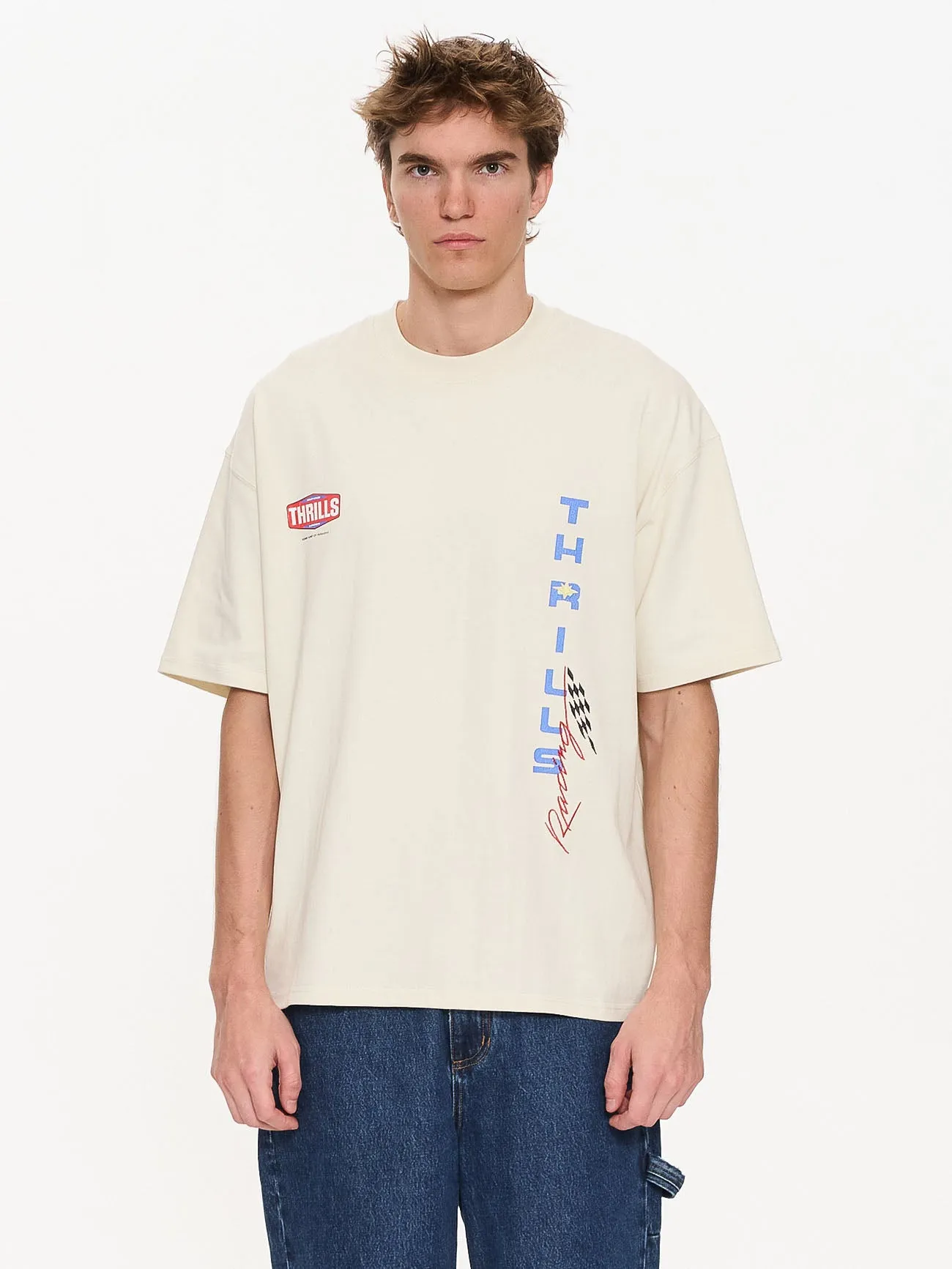 Full Fury Box Fit Oversize Tee - Heritage White sold by Thrills