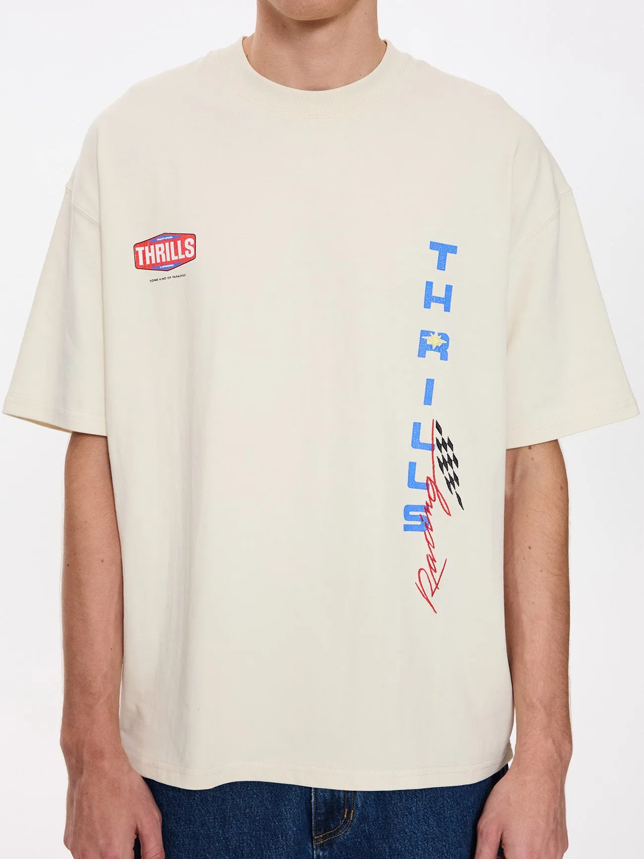 Full Fury Box Fit Oversize Tee - Heritage White sold by Thrills product image thumbnail 5