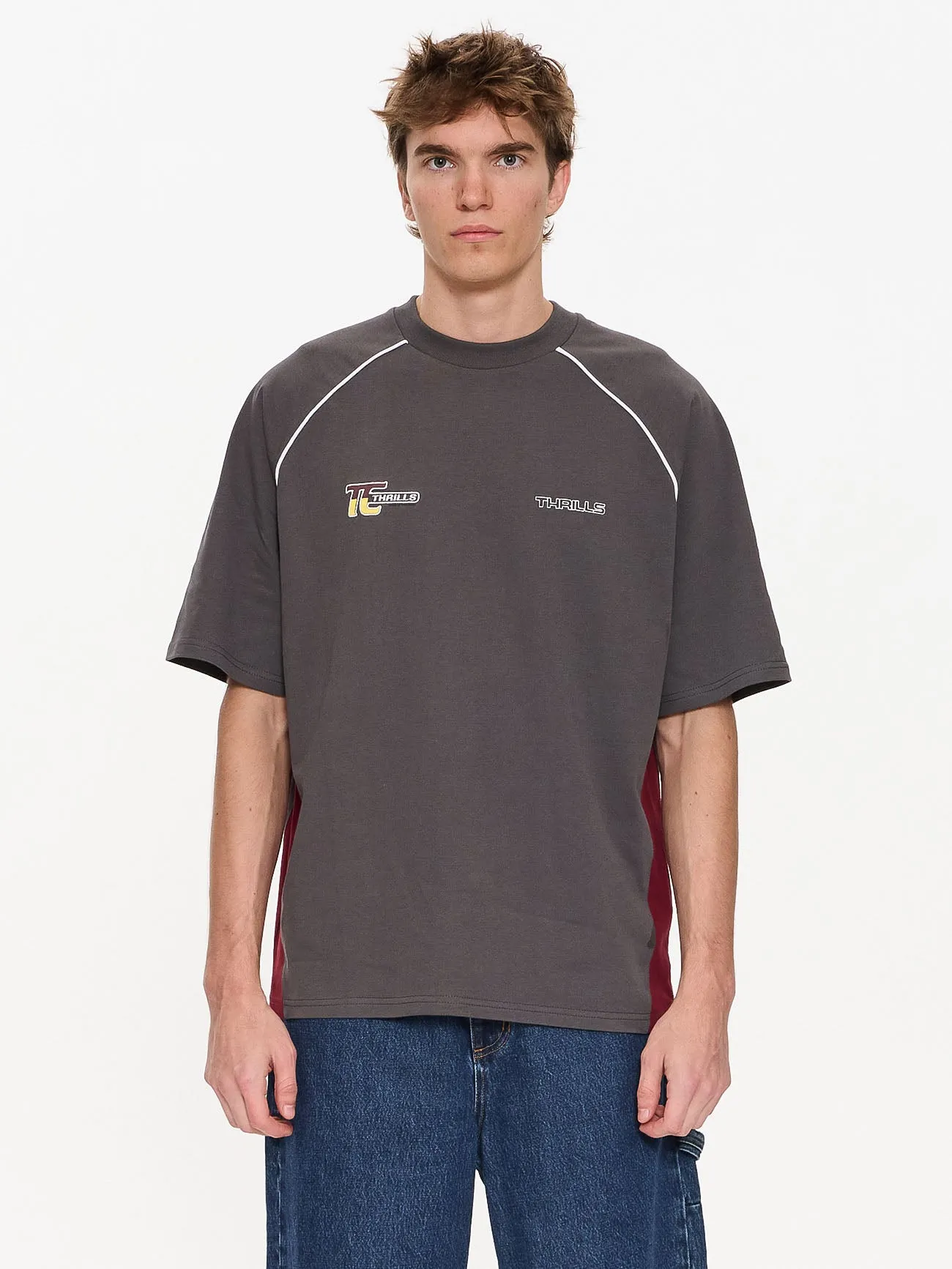 Motion Box Fit Oversize Tee - Merch Black sold by Thrills