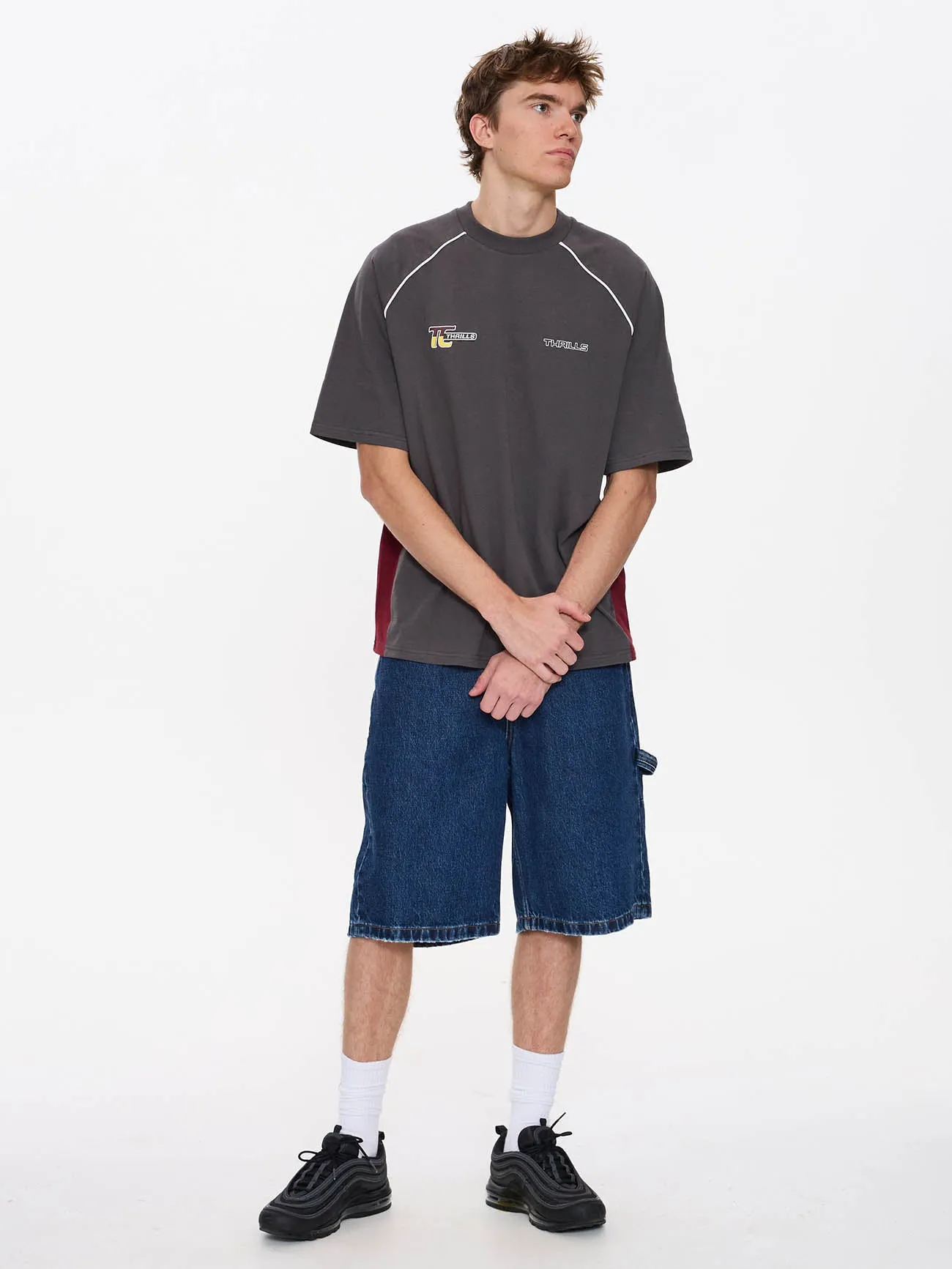 Motion Box Fit Oversize Tee - Merch Black sold by Thrills product image thumbnail 3