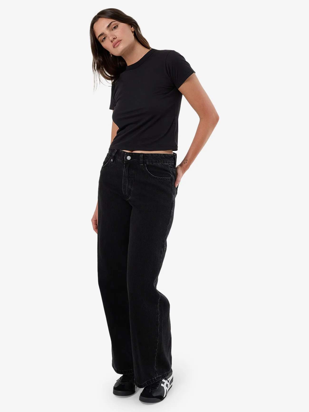 Billie Low Rise Baggy Jean - Aged Black sold by Thrills product image thumbnail 4