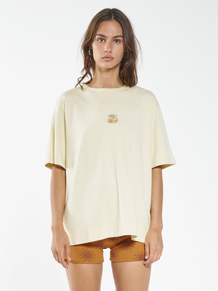 Thrills Zenith Hemp Box Fit Tee - Sunlight sold by Thrills
