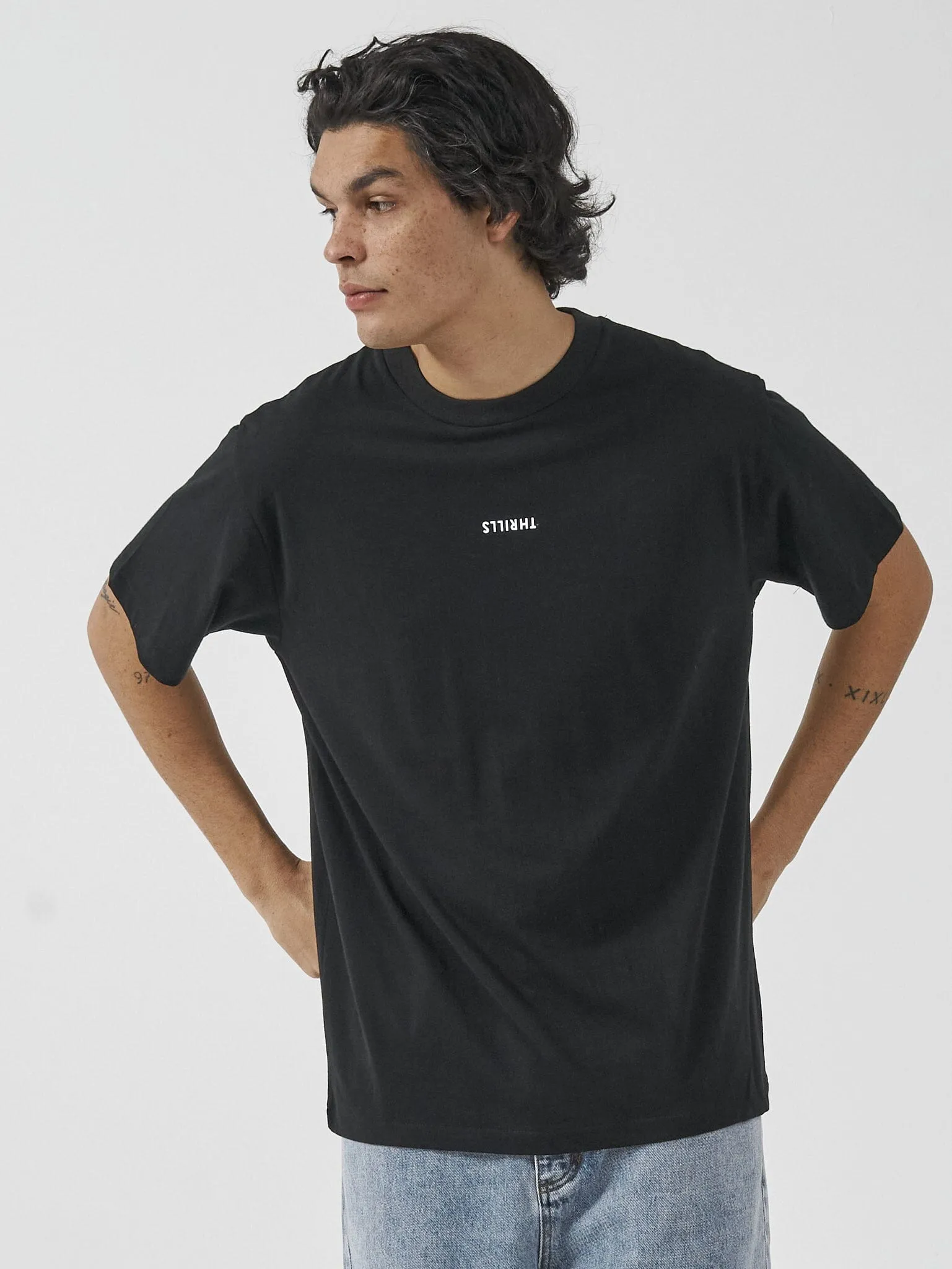 Minimal Thrills Merch Fit Tee - Washed Black sold by Thrills product image thumbnail 3