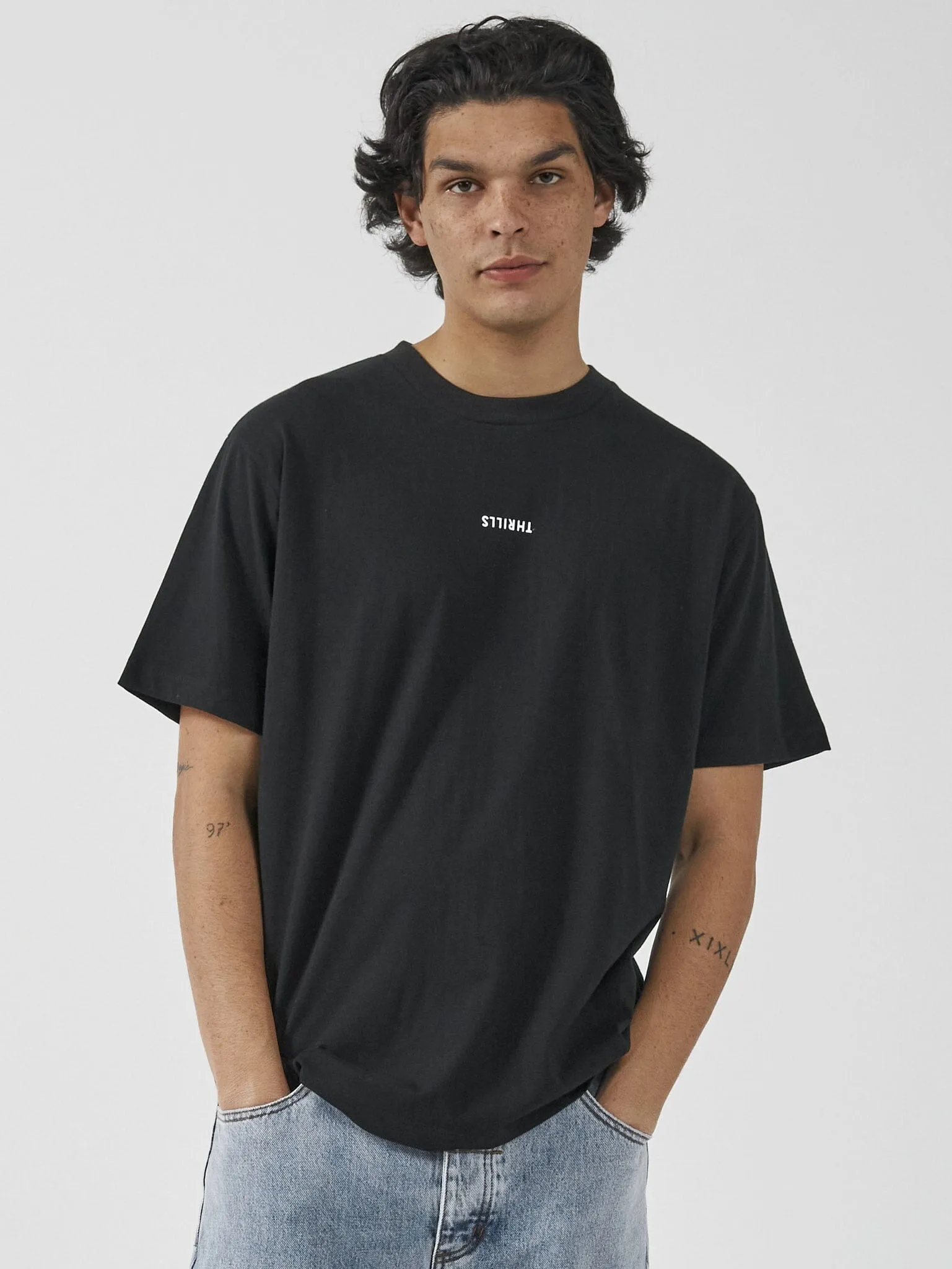 Minimal Thrills Merch Fit Tee - Washed Black sold by Thrills