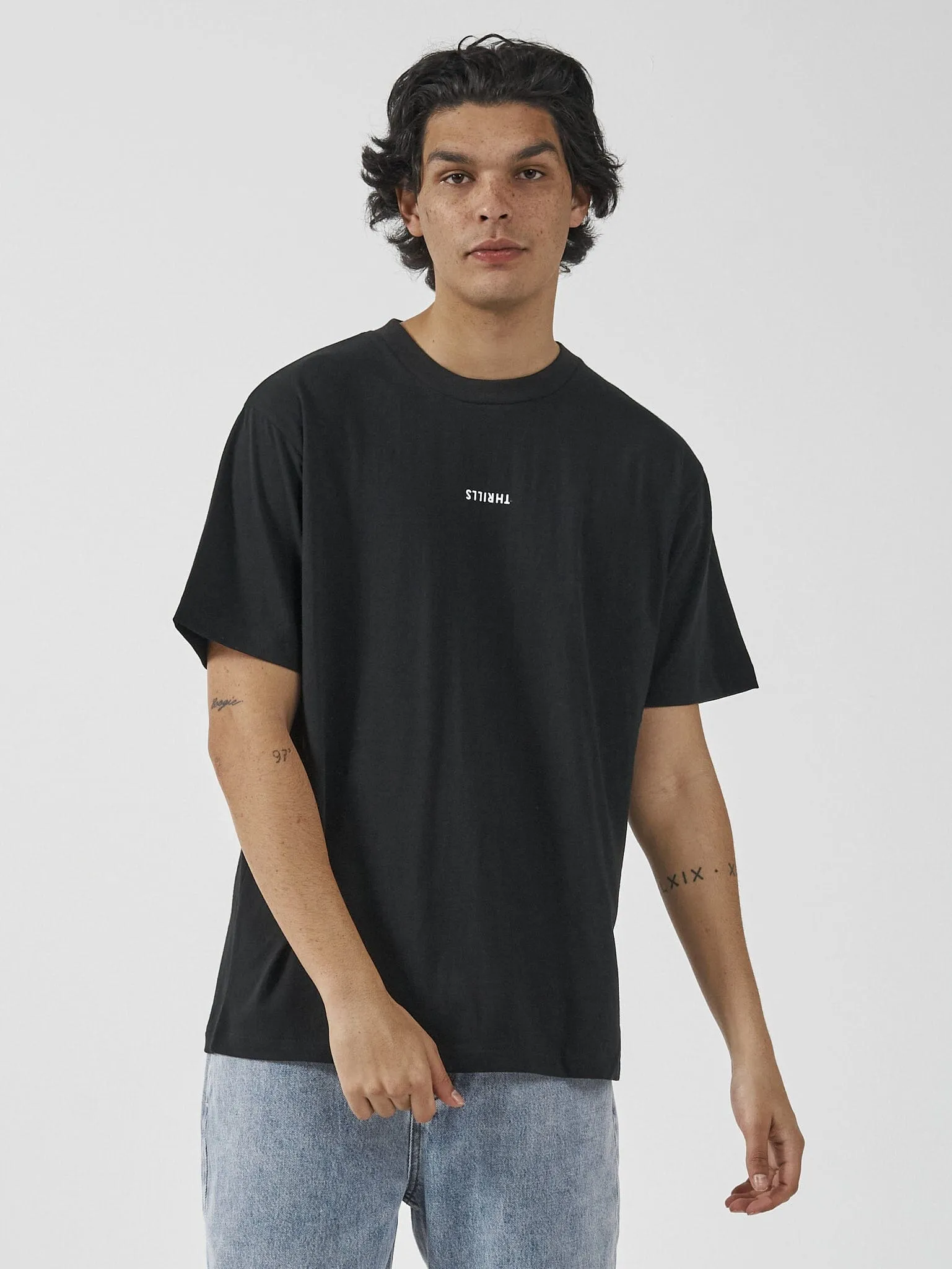 Minimal Thrills Merch Fit Tee - Washed Black sold by Thrills product image thumbnail 5