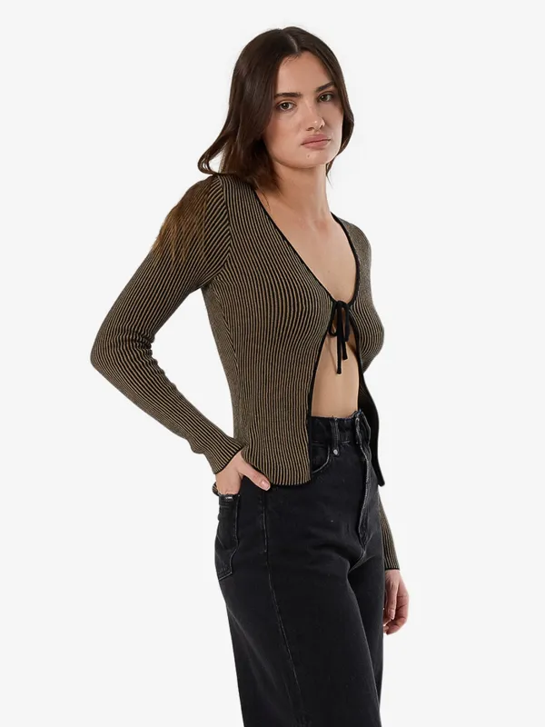 Natural Causes Reversible Knit Top - Clove sold by Thrills