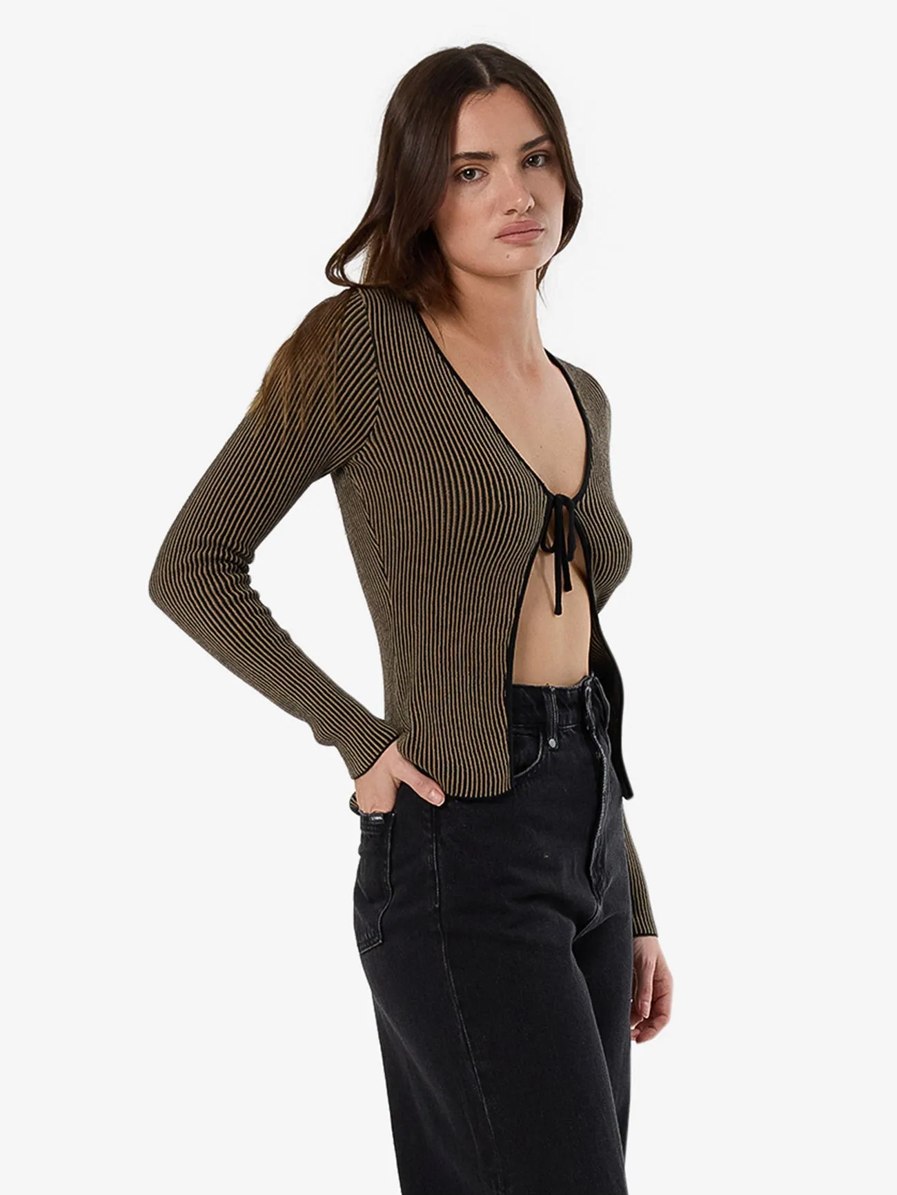 Natural Causes Reversible Knit Top - Clove sold by Thrills