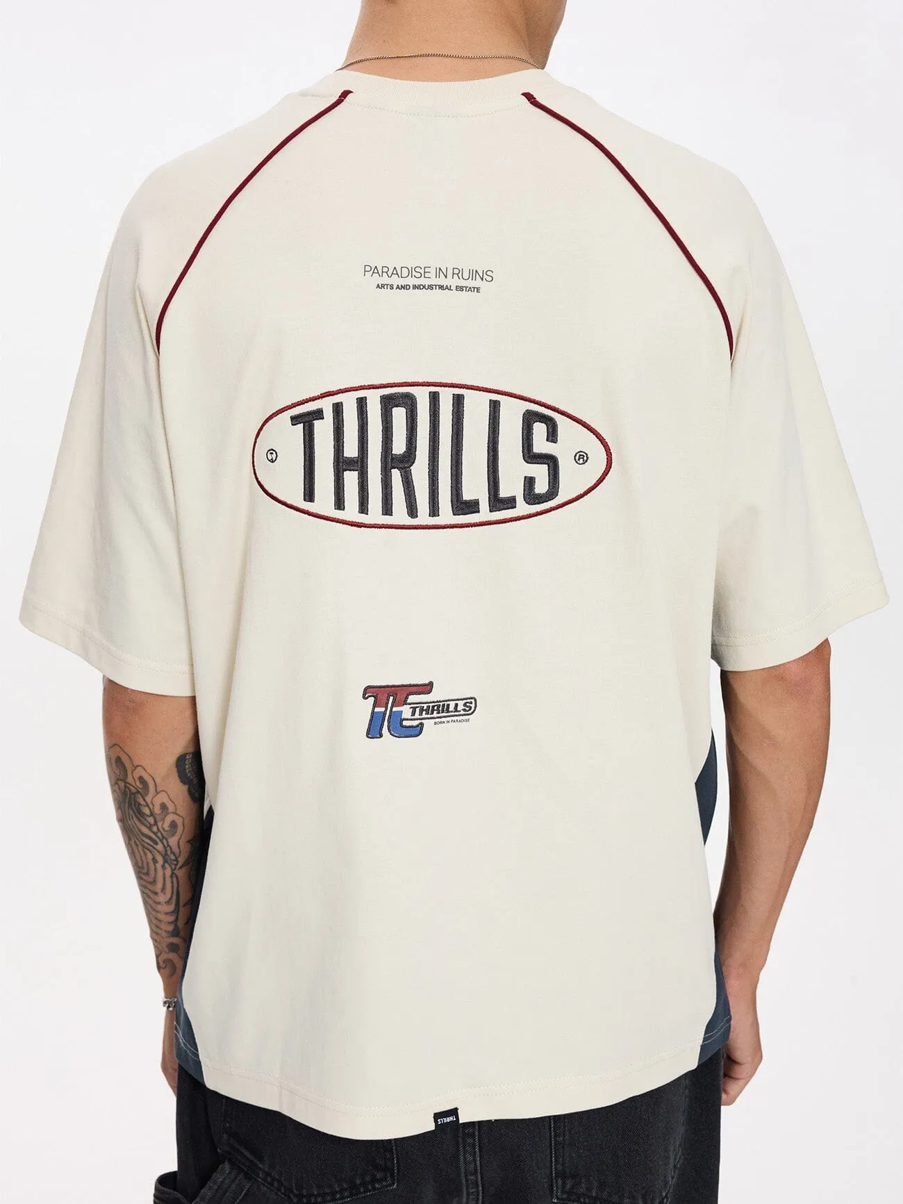 Motion Box Fit Oversize Tee - Heritage White sold by Thrills product image thumbnail 2