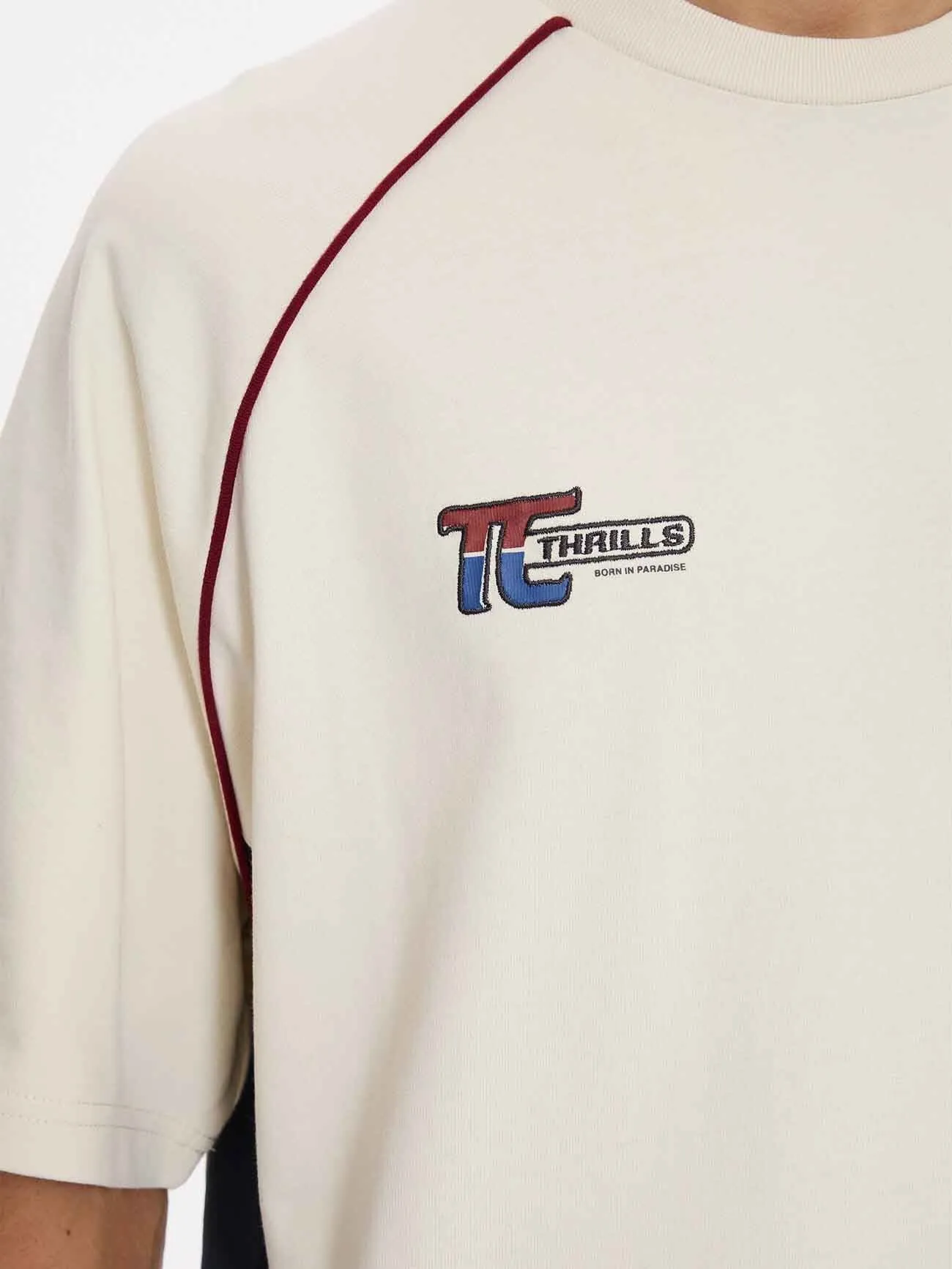 Motion Box Fit Oversize Tee - Heritage White sold by Thrills product image thumbnail 4