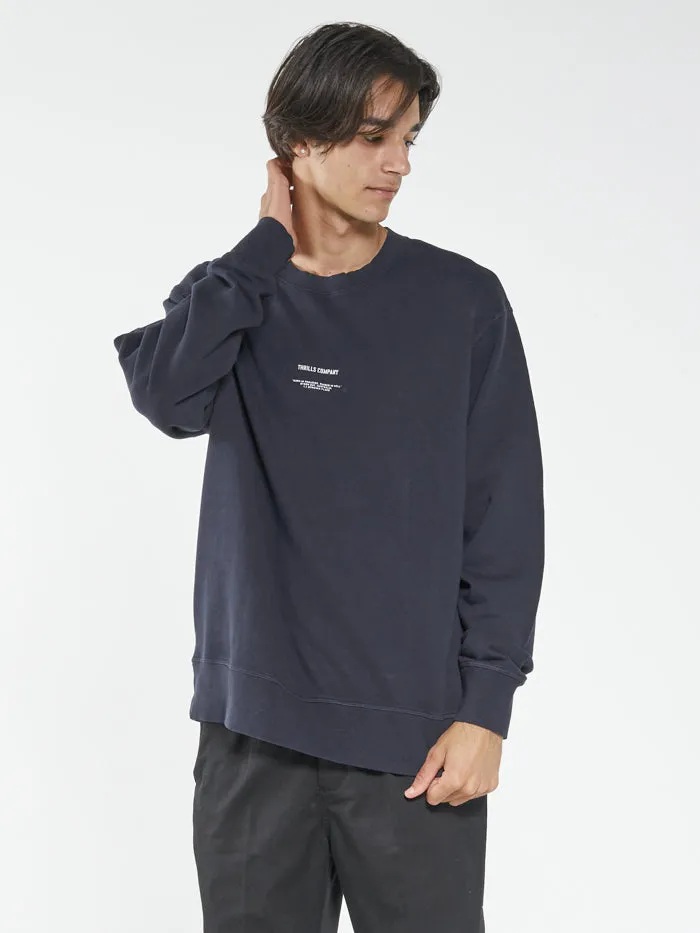 Thrills Territory Oversize Crew - Dark Navy sold by Thrills product image thumbnail 4