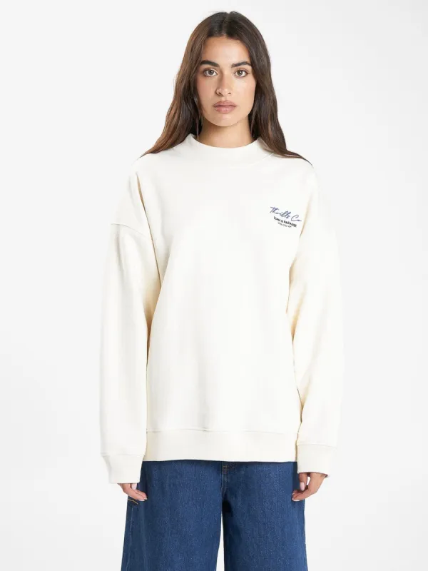 Signature Cocoon Panel Crew - Heritage White sold by Thrills