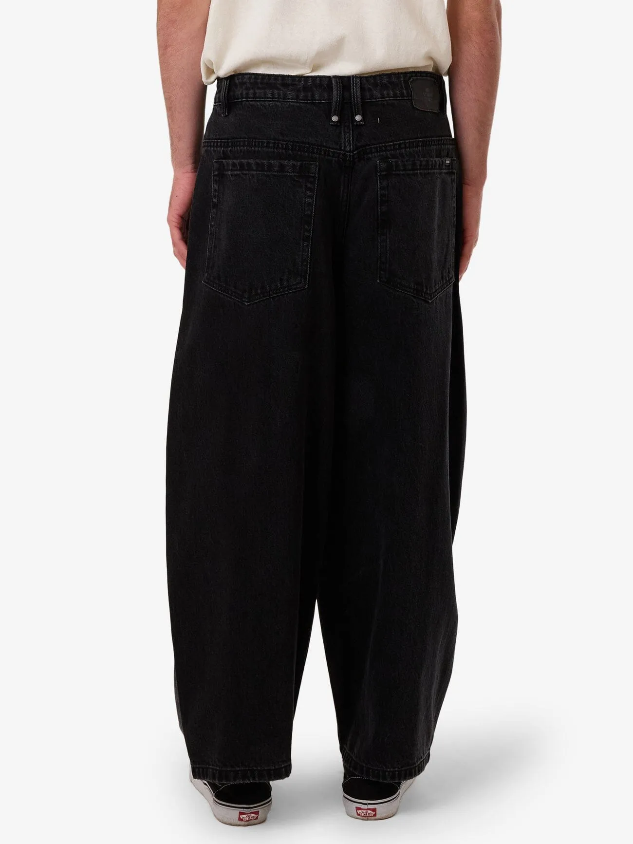 Barrel Leg Balloon Baggy Denim Jean - Aged Black sold by Thrills product image thumbnail 3