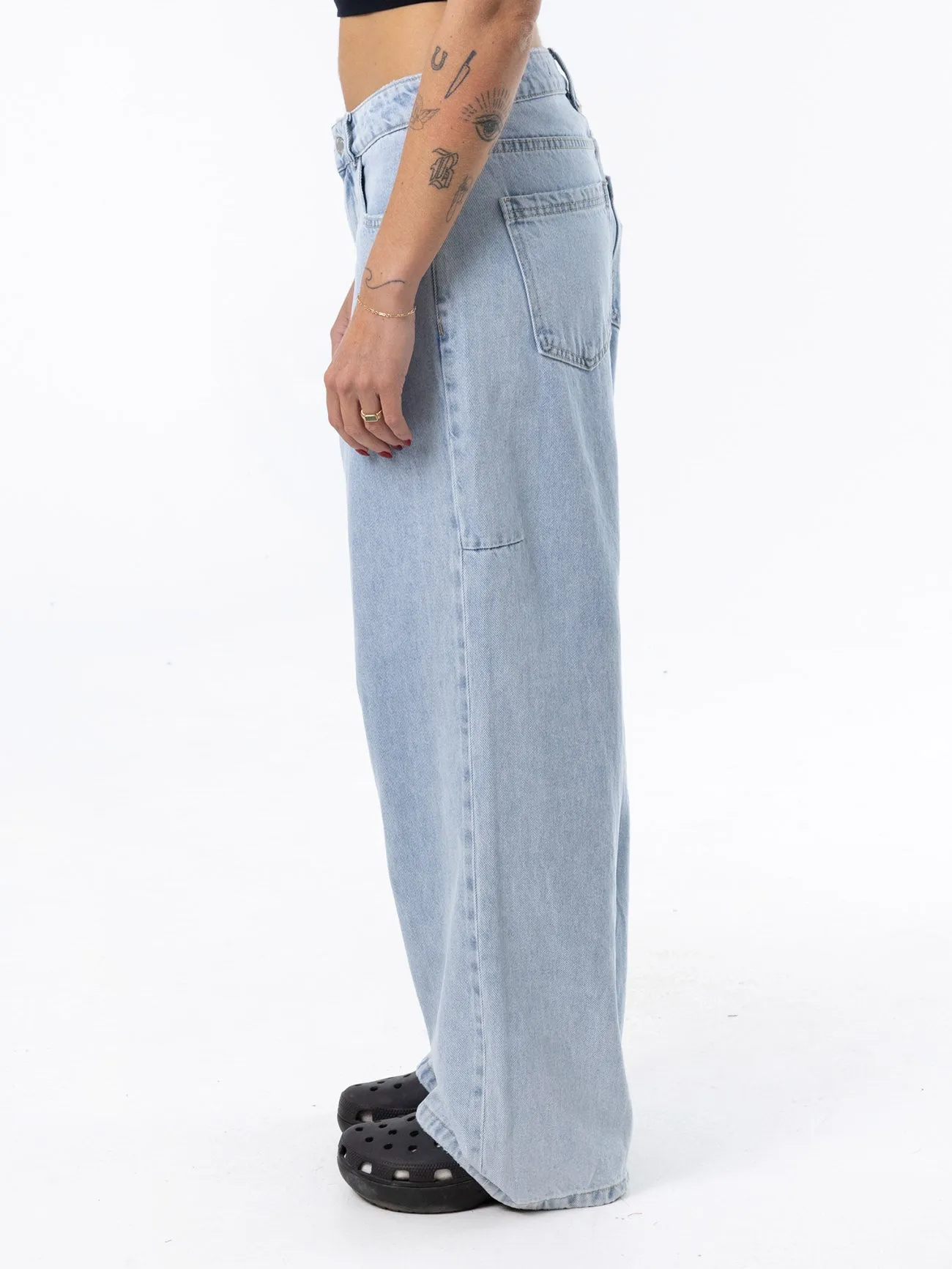 Billie Low Rise Baggy Fortune Favours Jean - Shadow Blue sold by Thrills product image thumbnail 5
