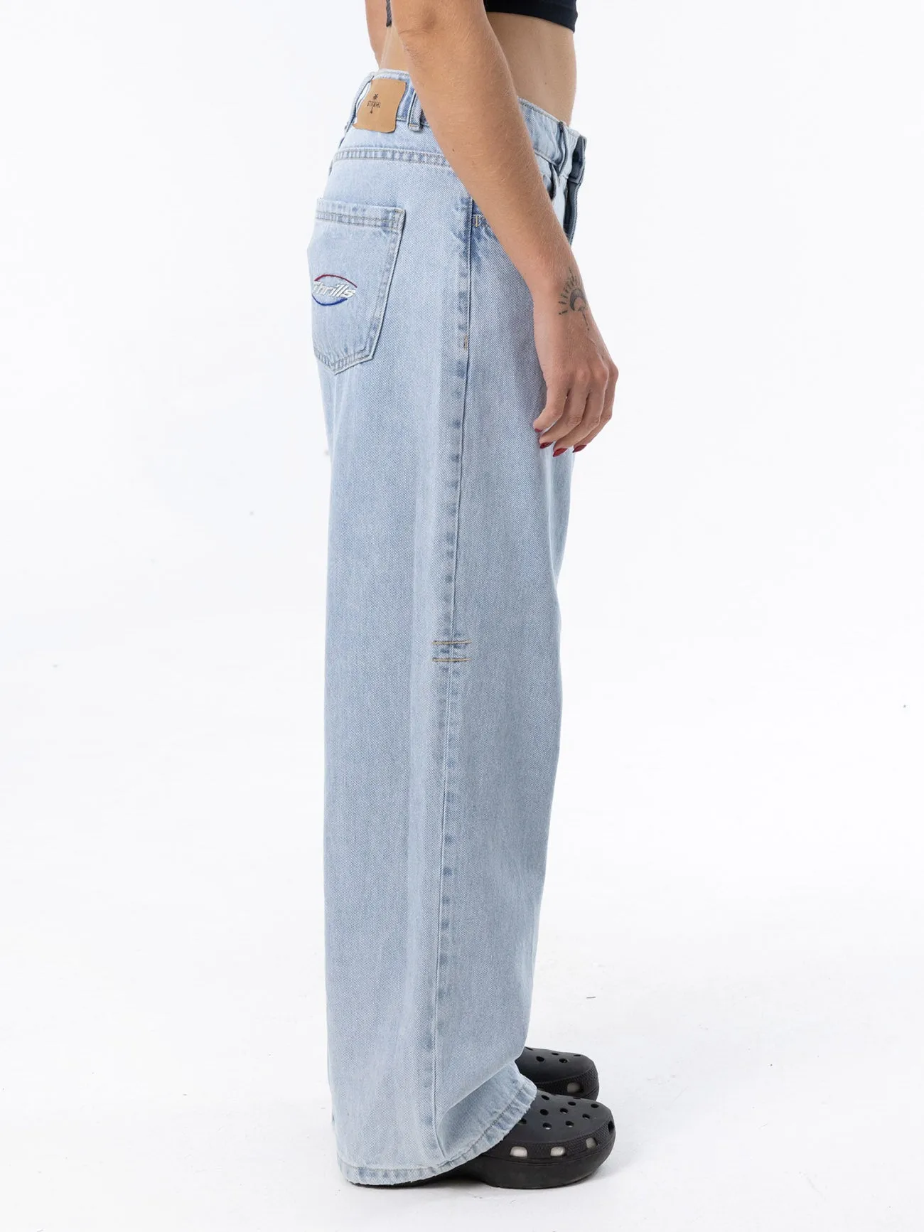 Billie Low Rise Baggy Fortune Favours Jean - Shadow Blue sold by Thrills product image thumbnail 4