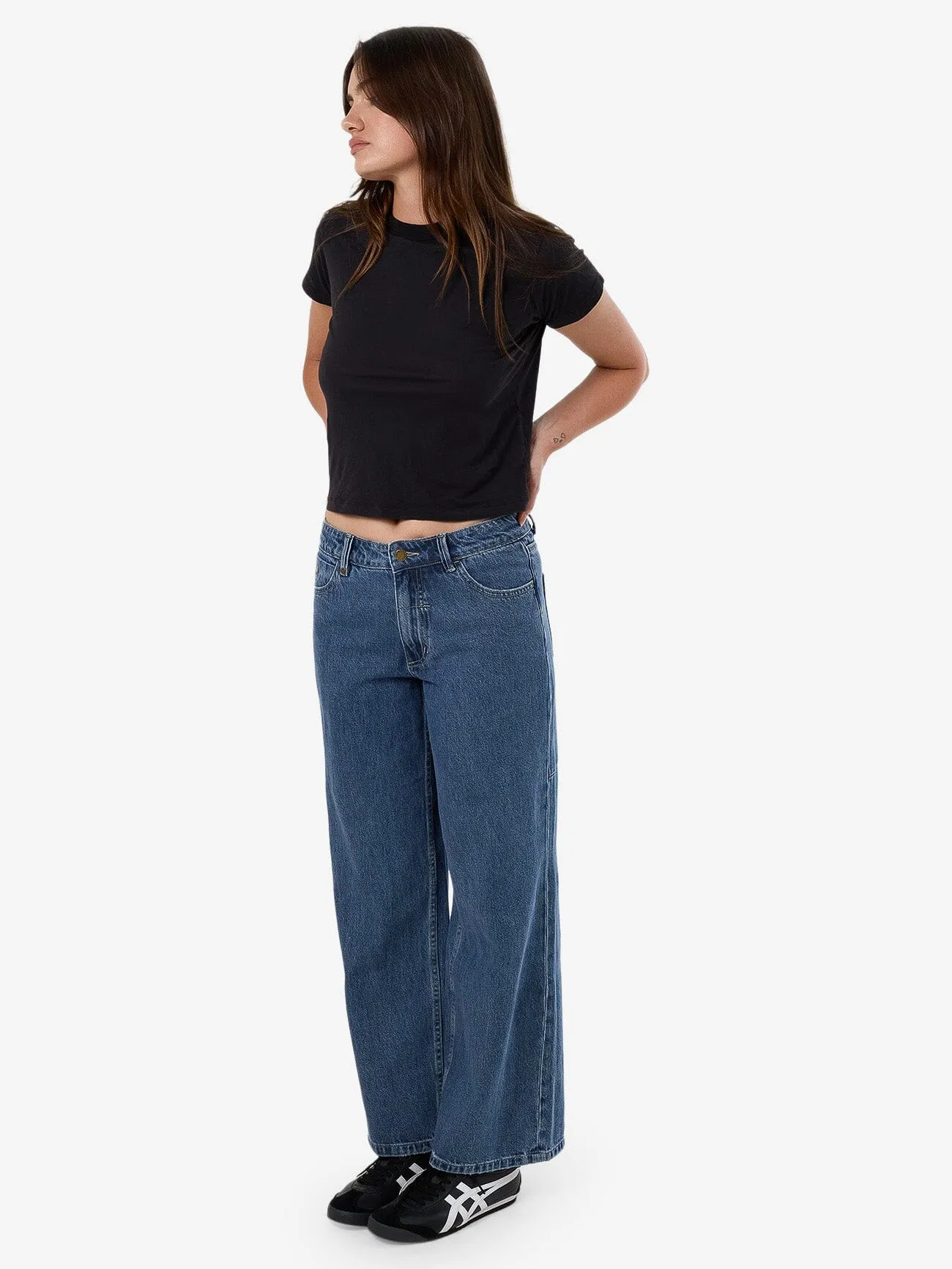Billie Low Rise Baggy Jean - Vintage Rinse Blue sold by Thrills