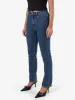 Nicole High Rise Stretch Straight Jean - Vintage Rinse Blue sold by Thrills