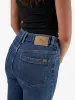 Nicole High Rise Stretch Straight Jean - Vintage Rinse Blue sold by Thrills