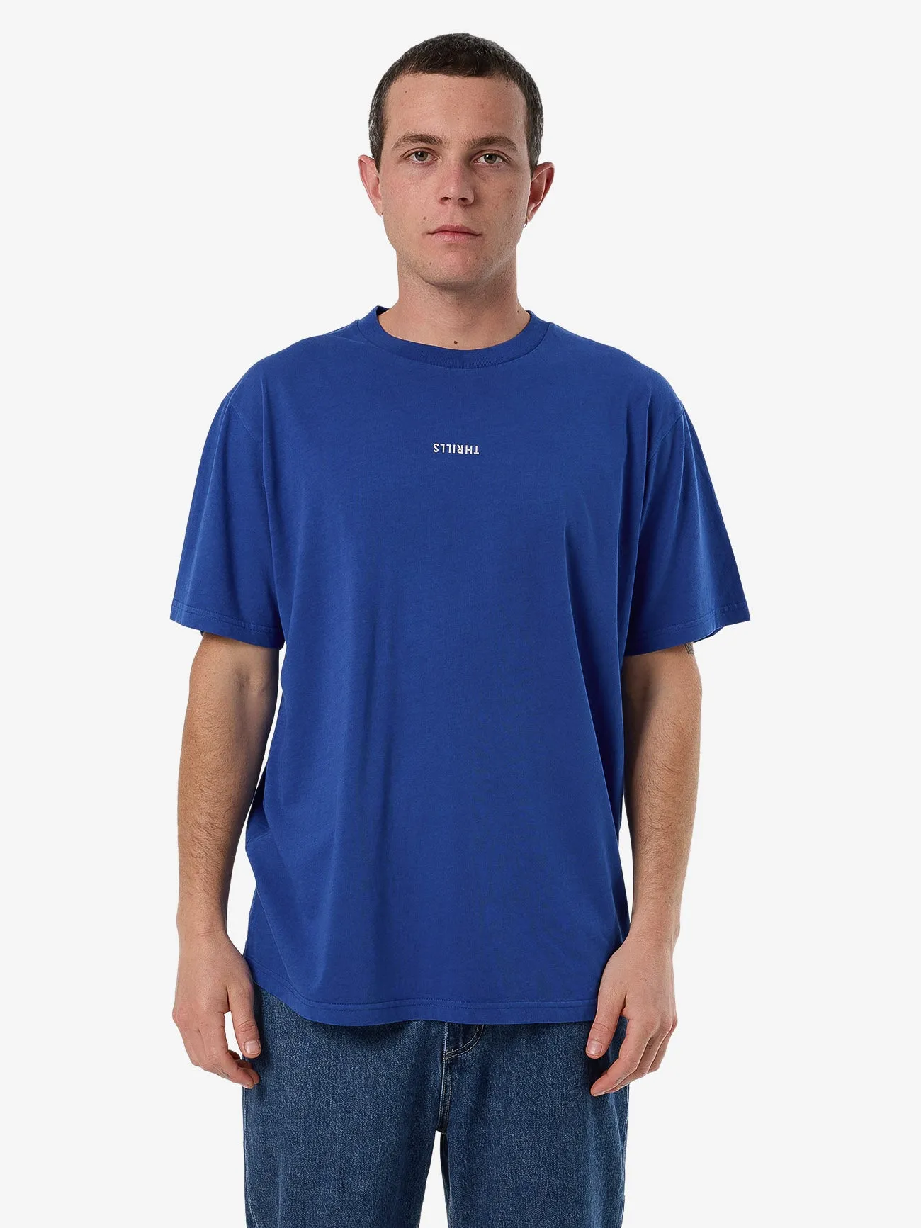 Minimal Thrills Merch Fit Tee - New Royal sold by Thrills