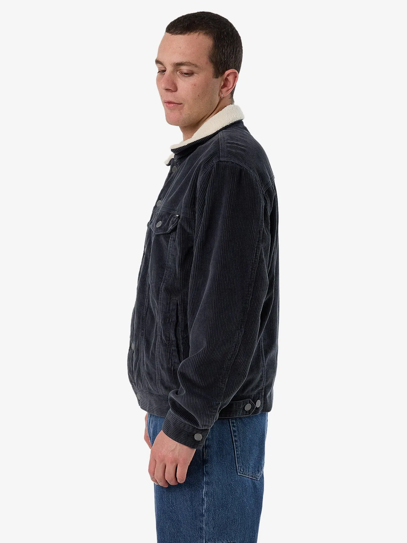 Oversized Sherpa Wanderer Cord Jacket - Ebony sold by Thrills product image thumbnail 5