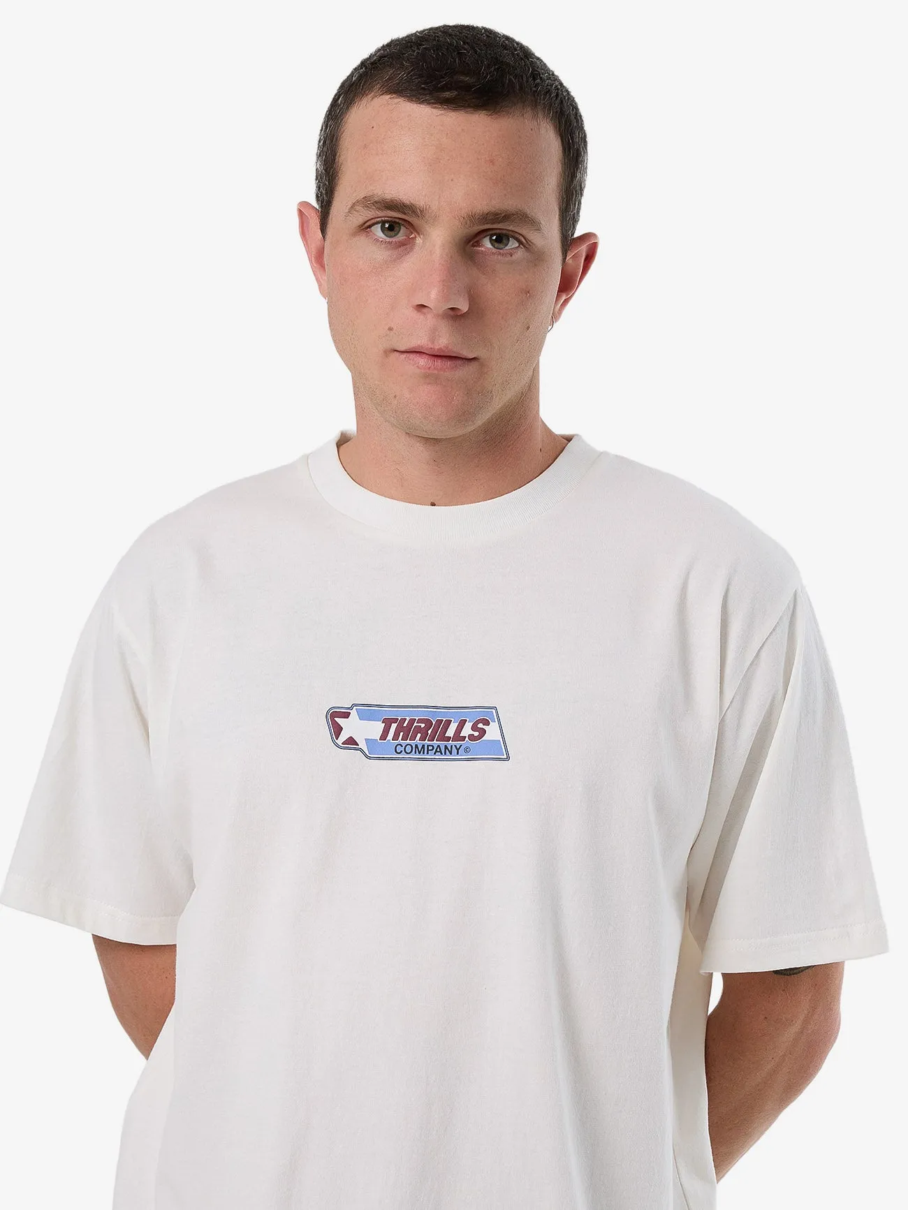 Starpower Merch Fit Tee - Dirty White sold by Thrills product image thumbnail 4