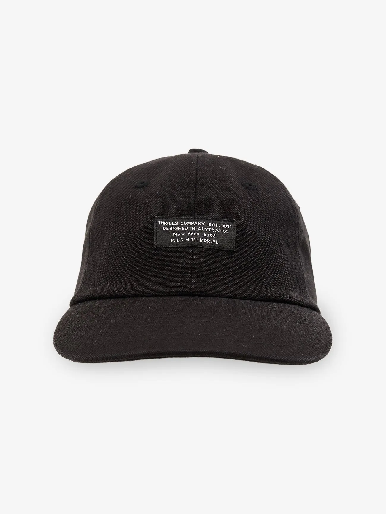 Issued 6 Panel Cap - Black sold by Thrills