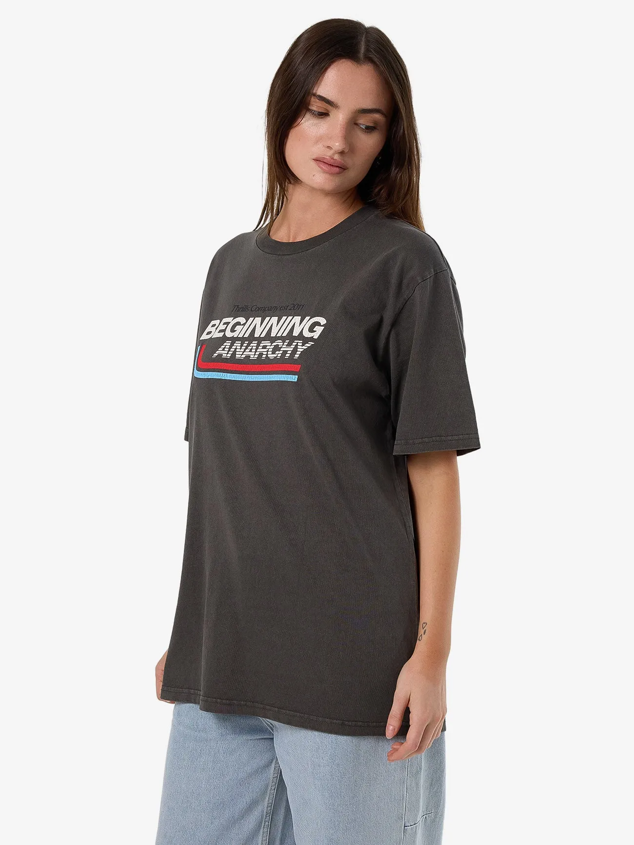 Beginning Anarchy Merch Tee - Merch Black sold by Thrills product image thumbnail 3