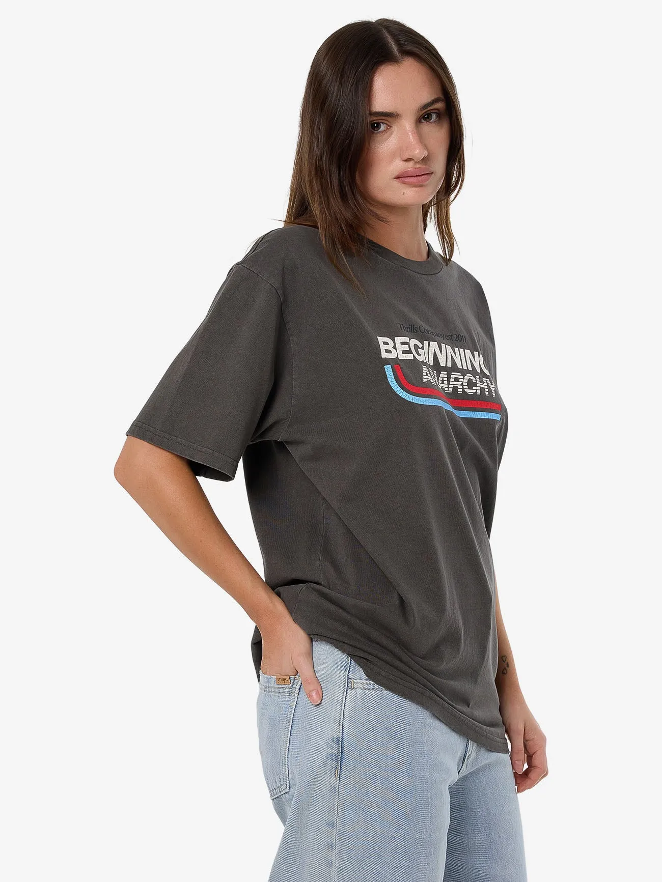 Beginning Anarchy Merch Tee - Merch Black sold by Thrills product image thumbnail 4