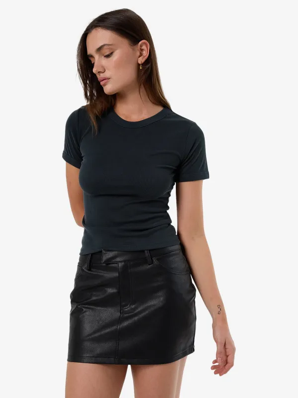 Andy Mini Skirt - Black sold by Thrills